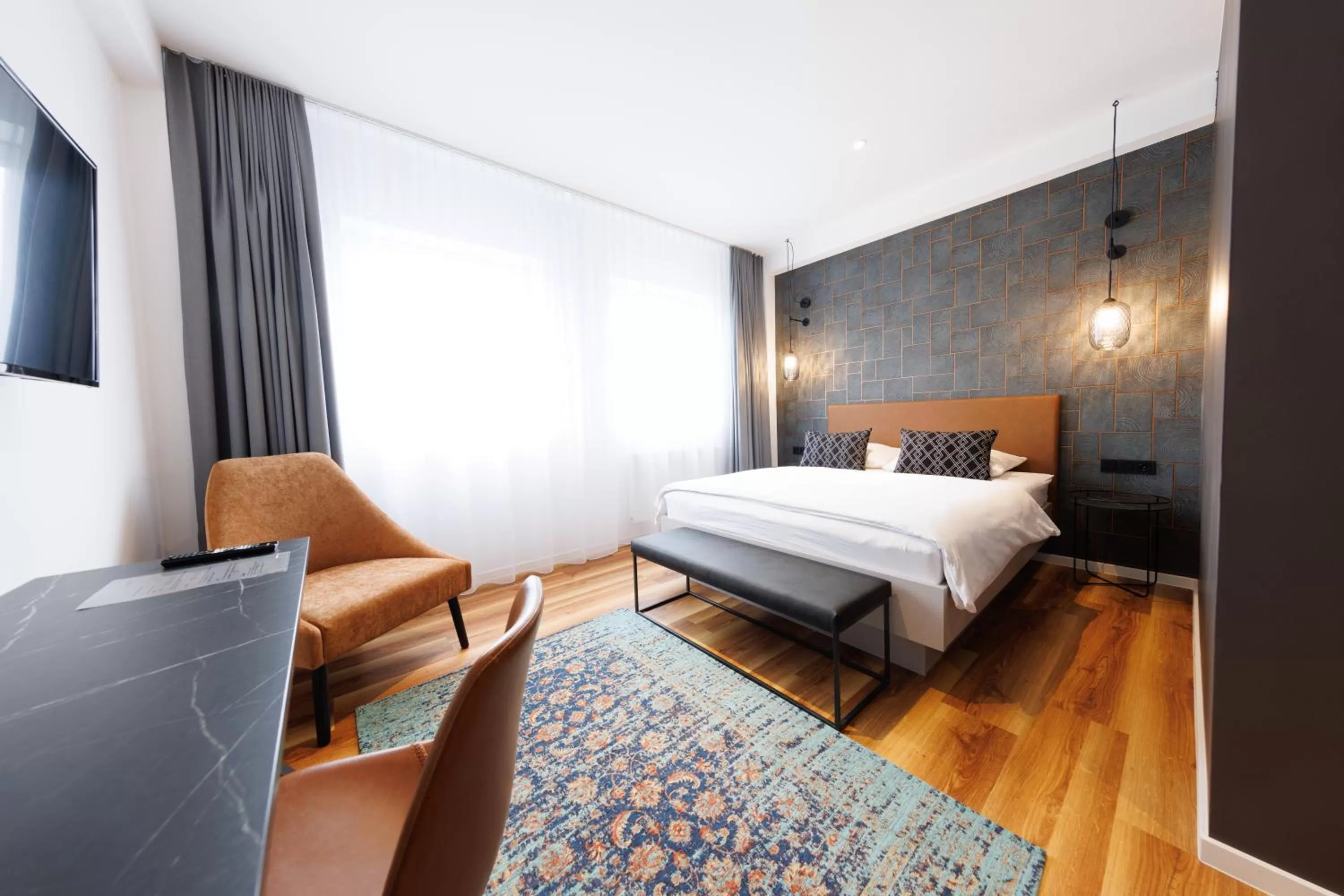 Photo of the whole room, Bed in Internationales Studierendenhotel