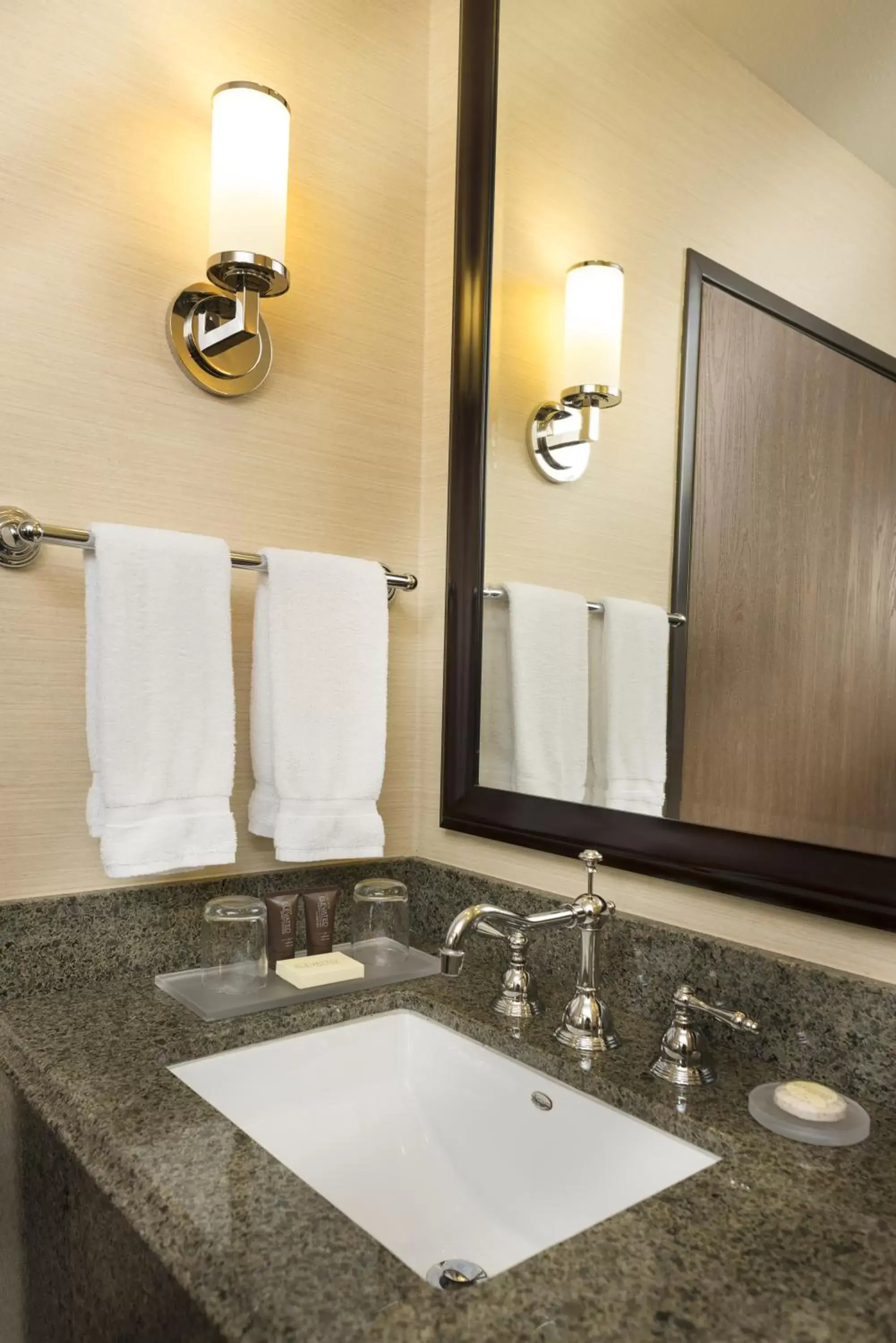 Bathroom in Ayres Suites Ontario at the Mills Mall - Rancho Cucamonga