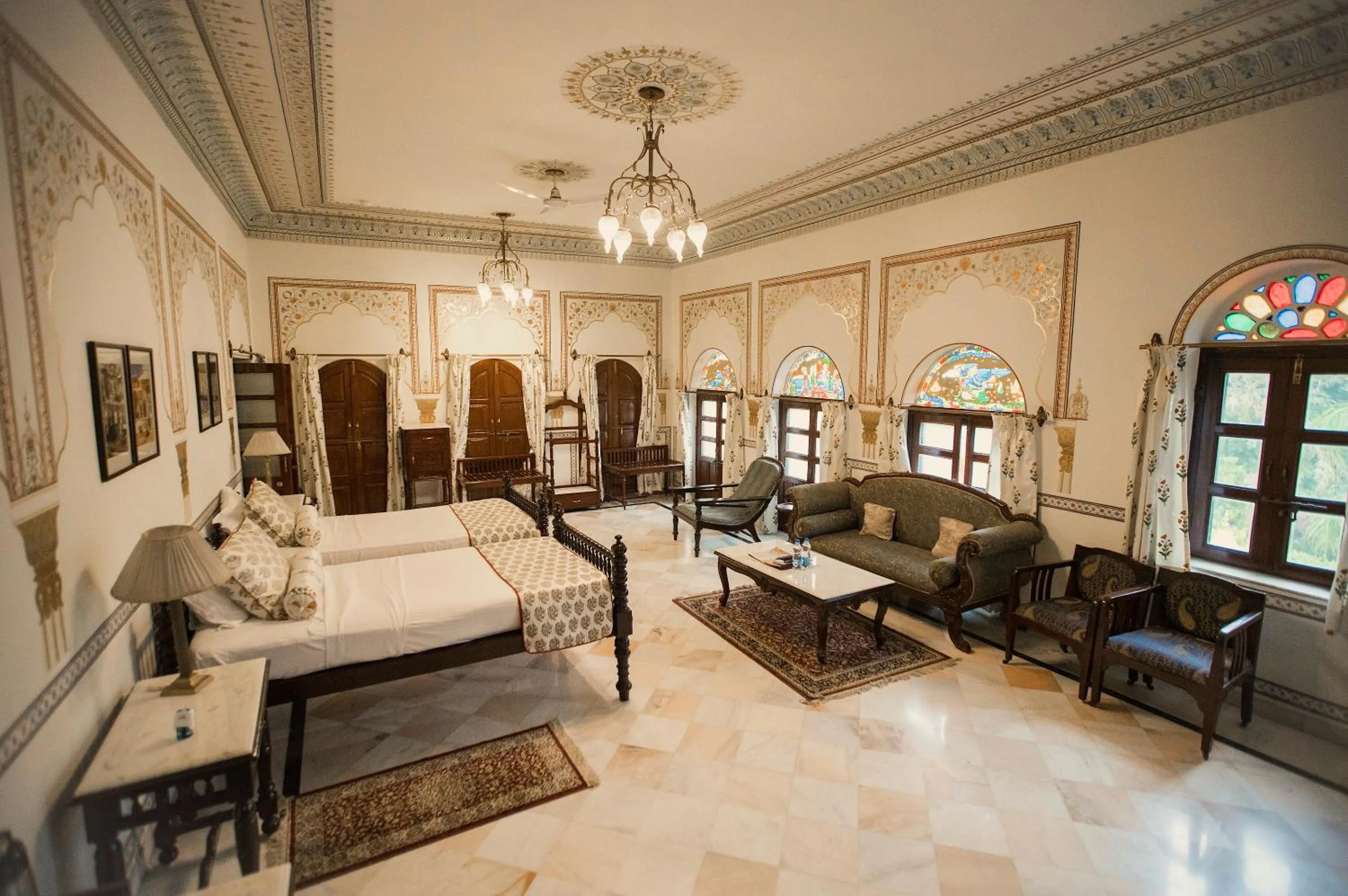 Photo of the whole room, Bed in Alsisar Haveli - Heritage Hotel