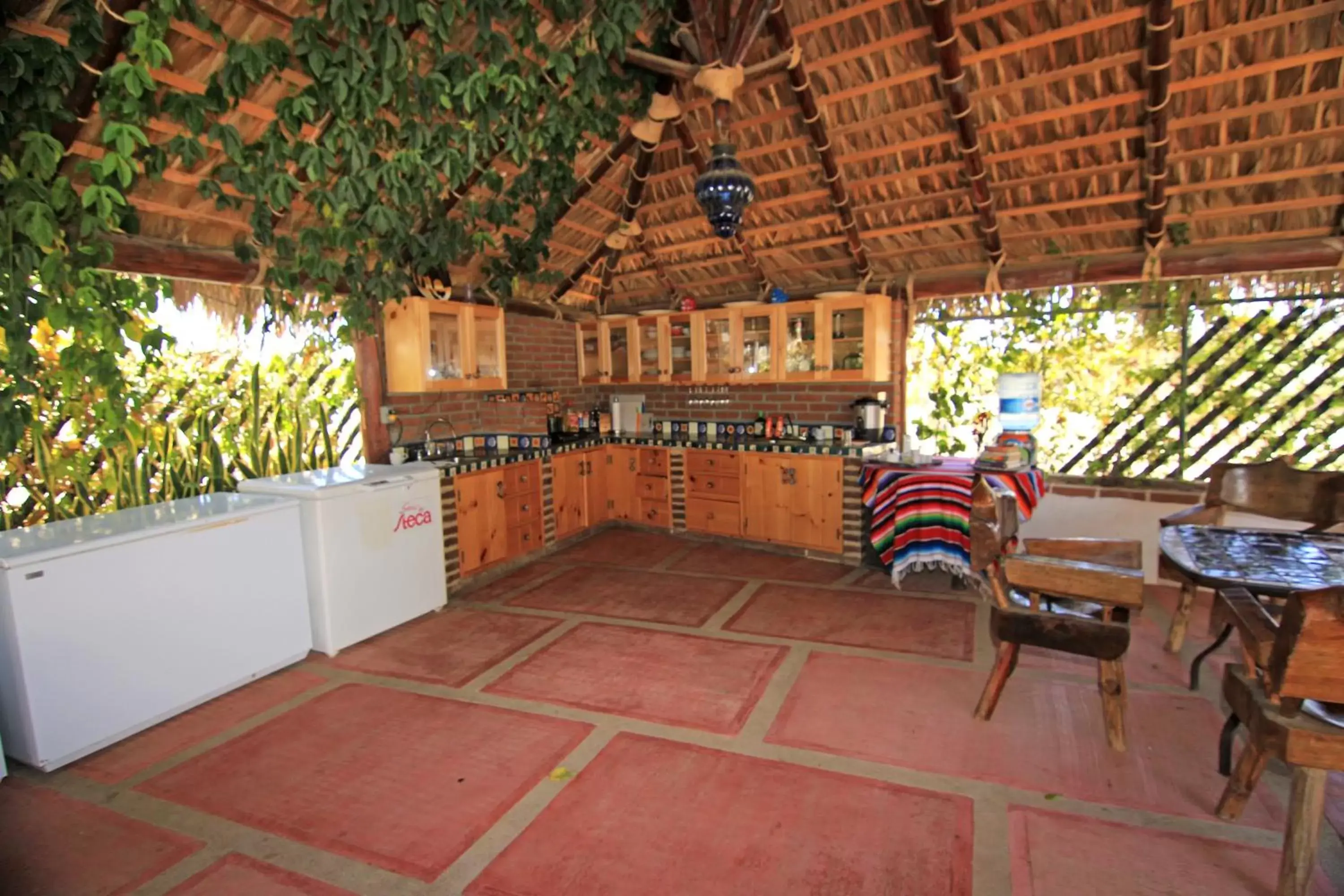 Communal kitchen in Olas de Cerritos