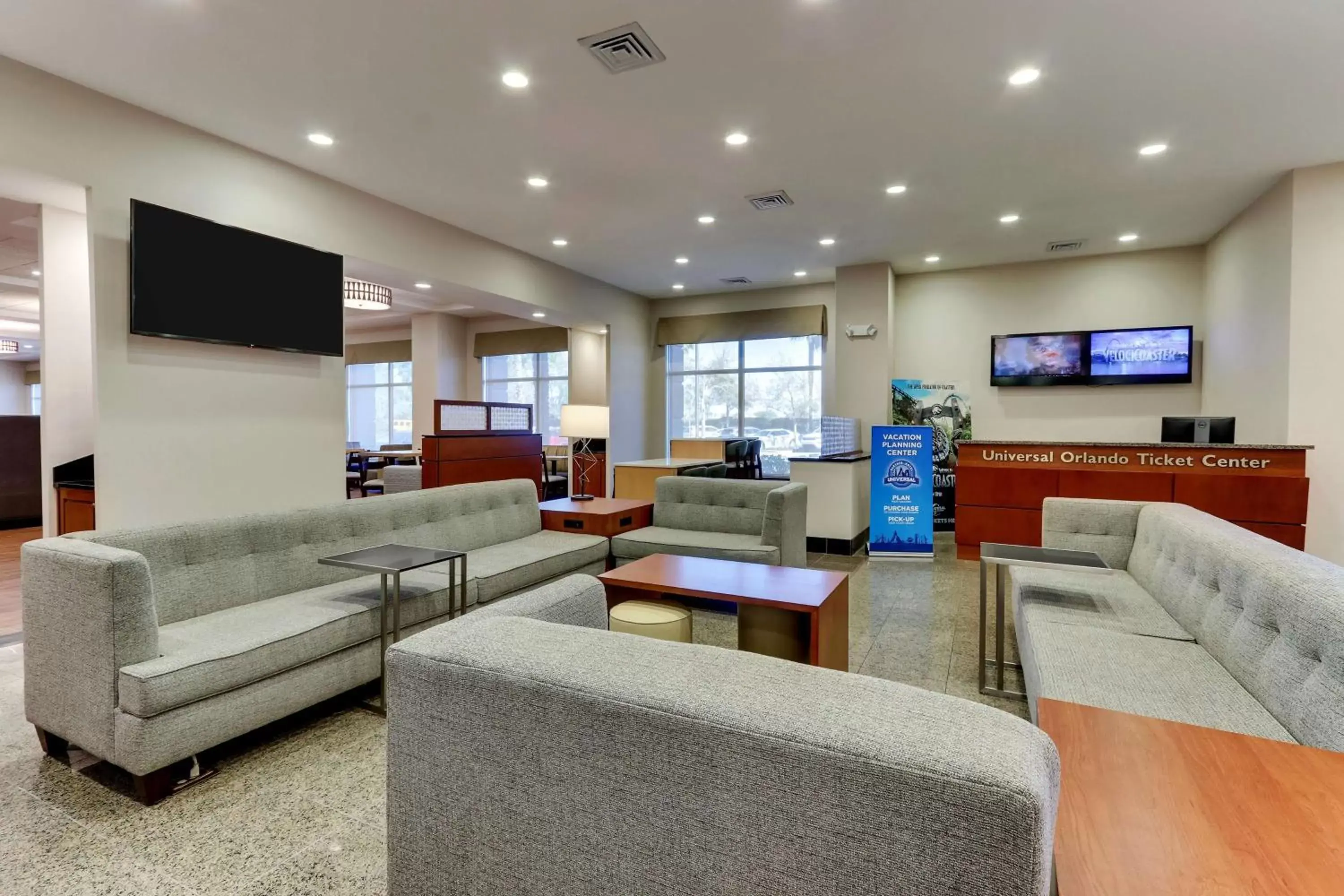 Lobby or reception, Seating Area in Drury Inn & Suites Orlando near Universal Orlando Resort