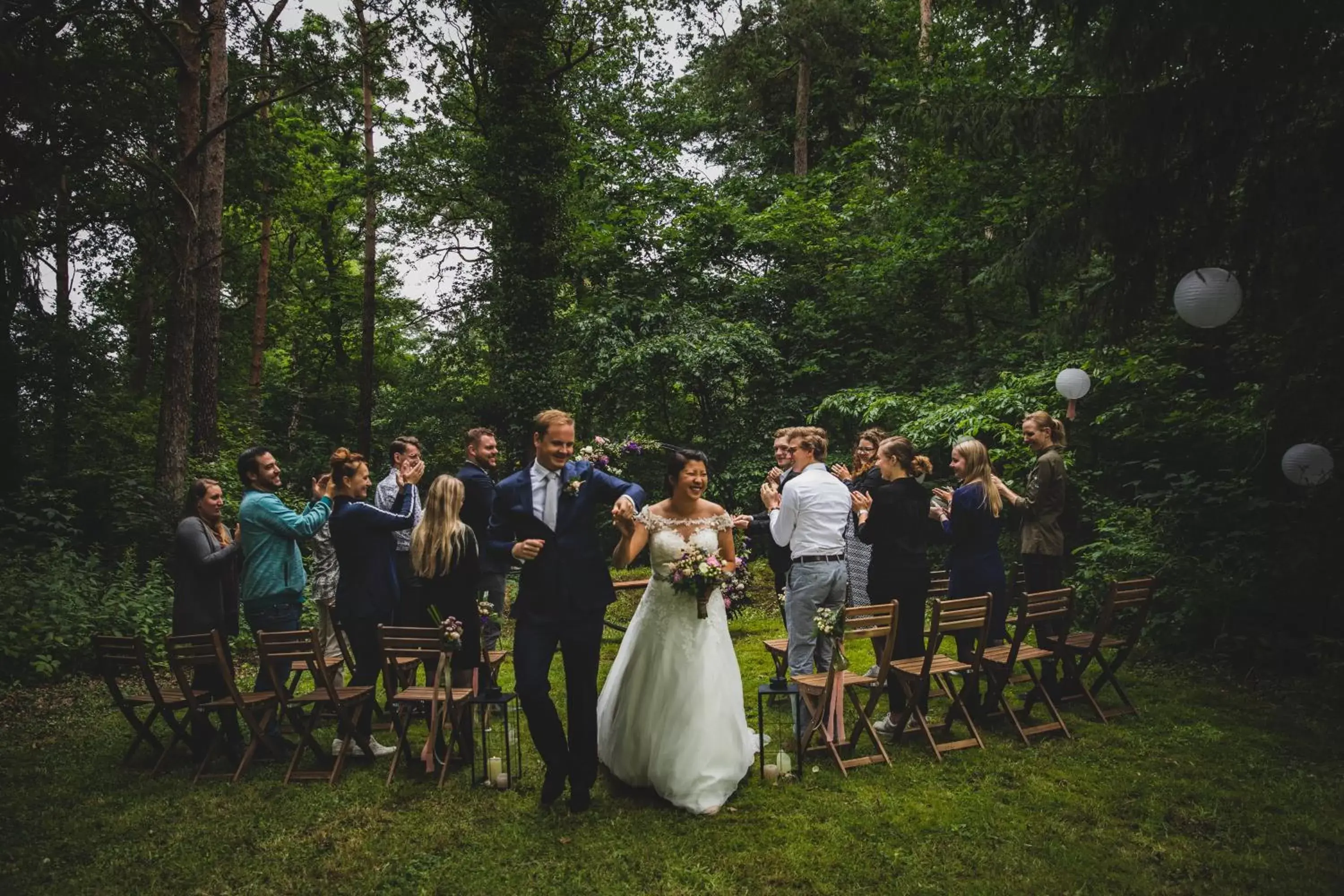 wedding, Guests in Buitenplaats de Bergse Bossen