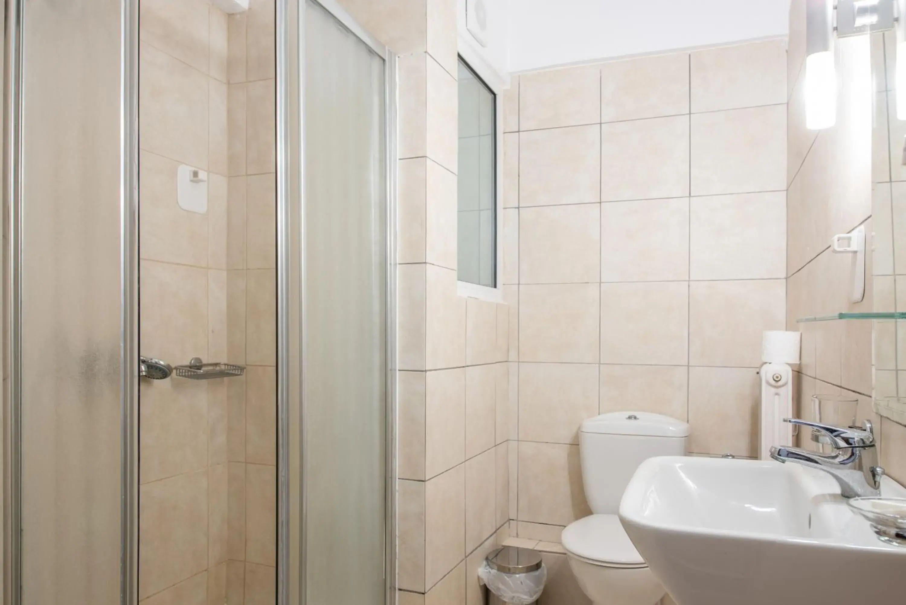 Shower, Bathroom in Myrto Hotel