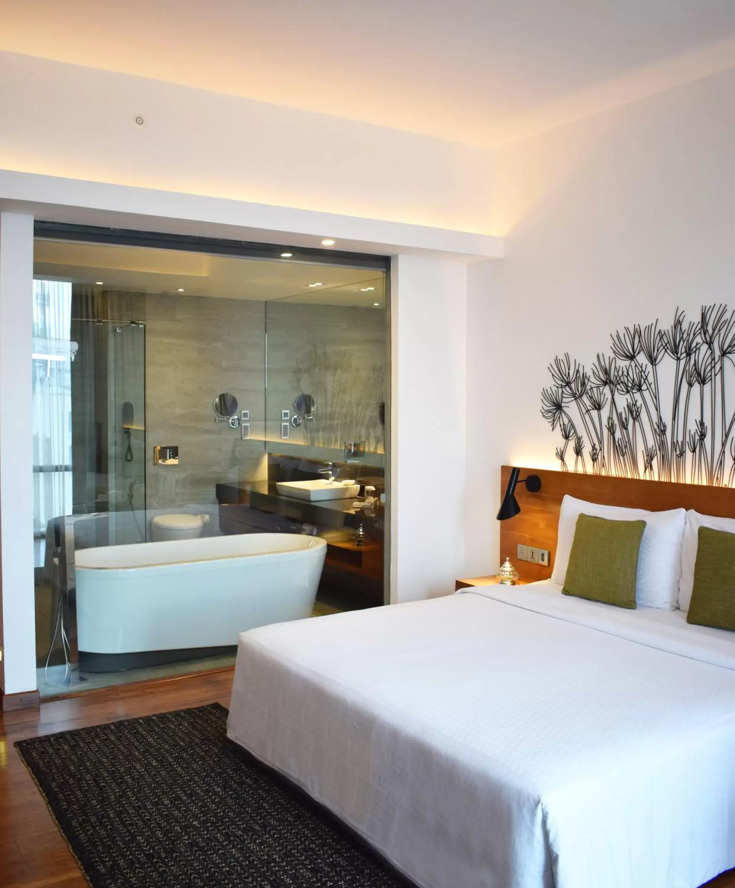 Bathroom, Bed in Jetwing Colombo Seven
