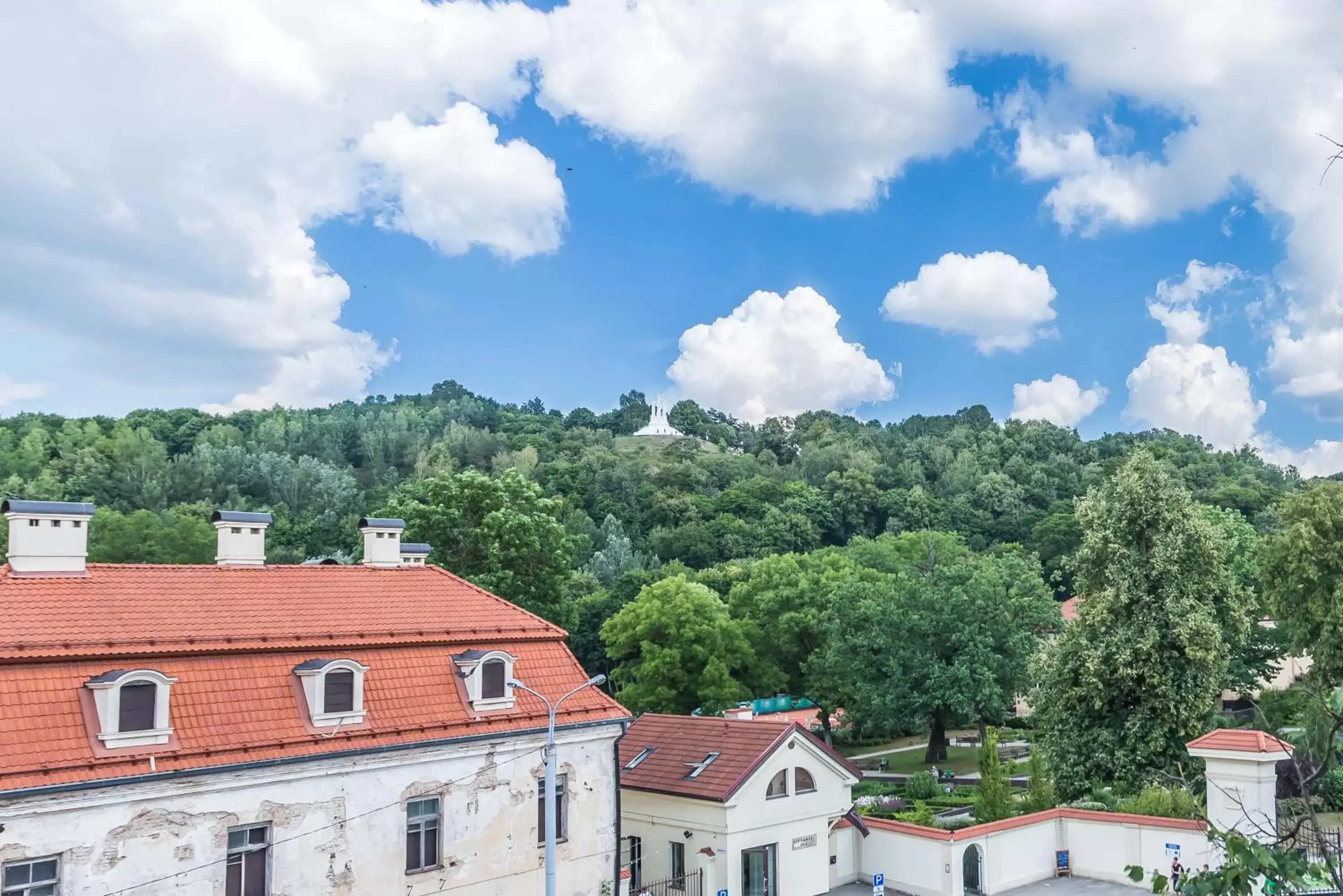 Garden view in Hotel Vilnia