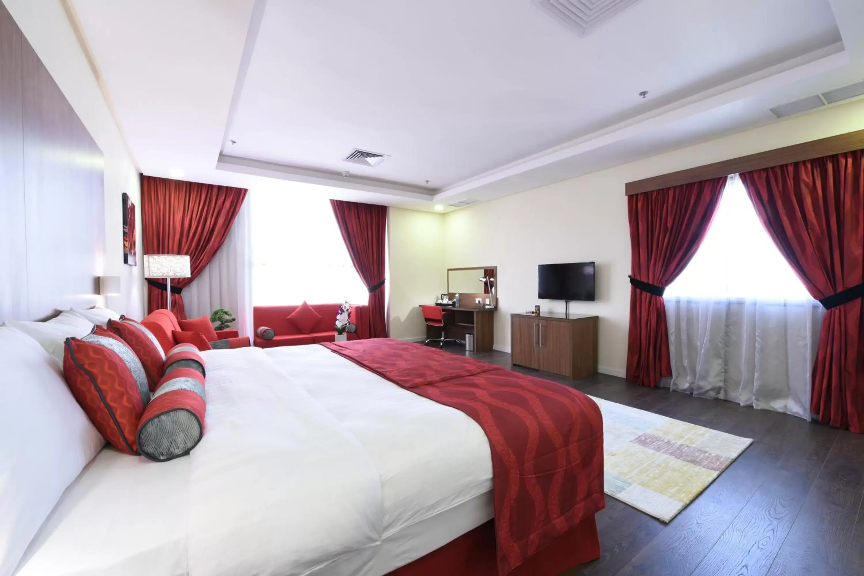 TV and multimedia, Bed in Ramada Encore by Wyndham Kuwait Downtown