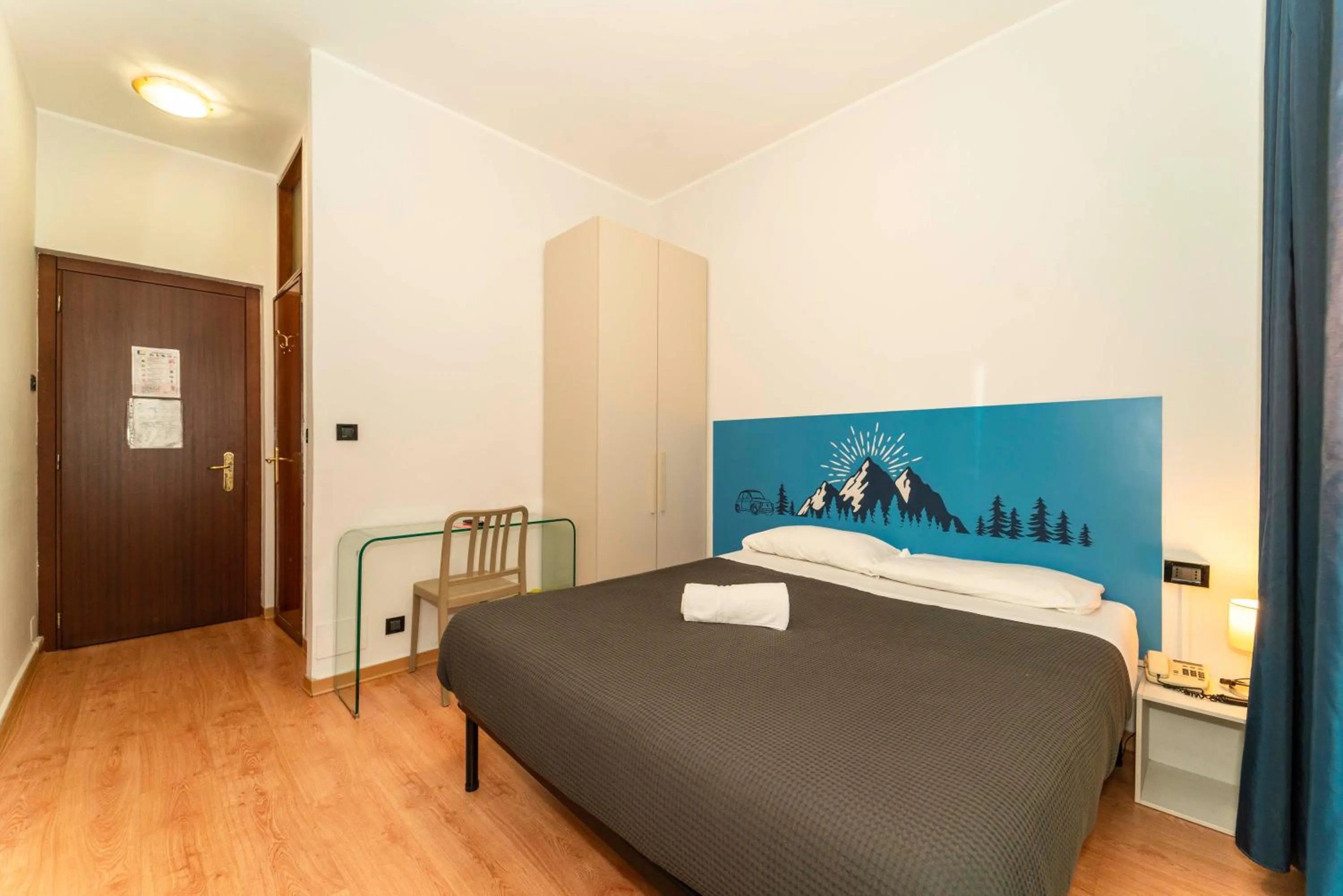 Bed in Hotel Cristallo Torino