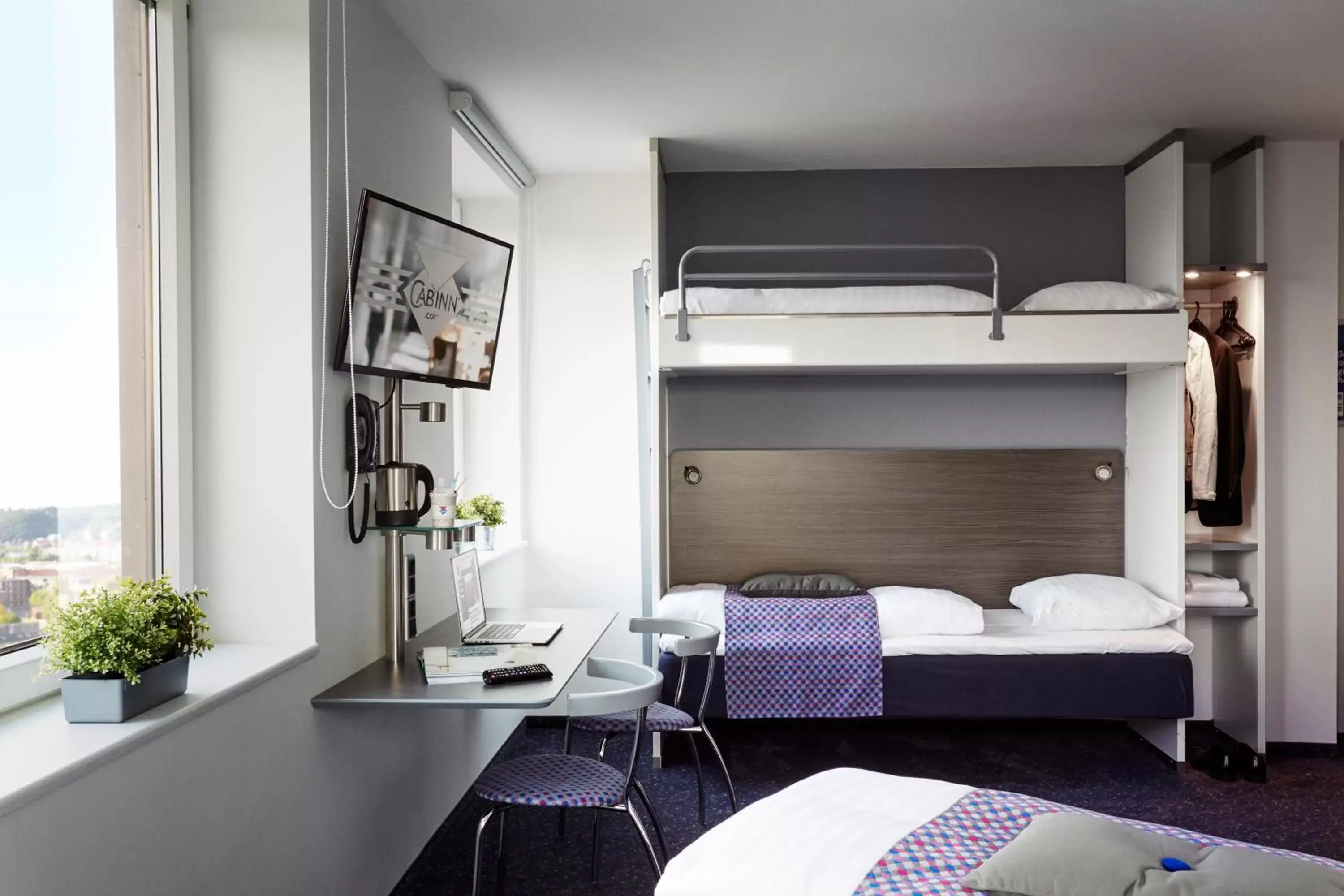 Bed in Hotel Cabinn Vejle Bed in Hotel Cabinn Vejle