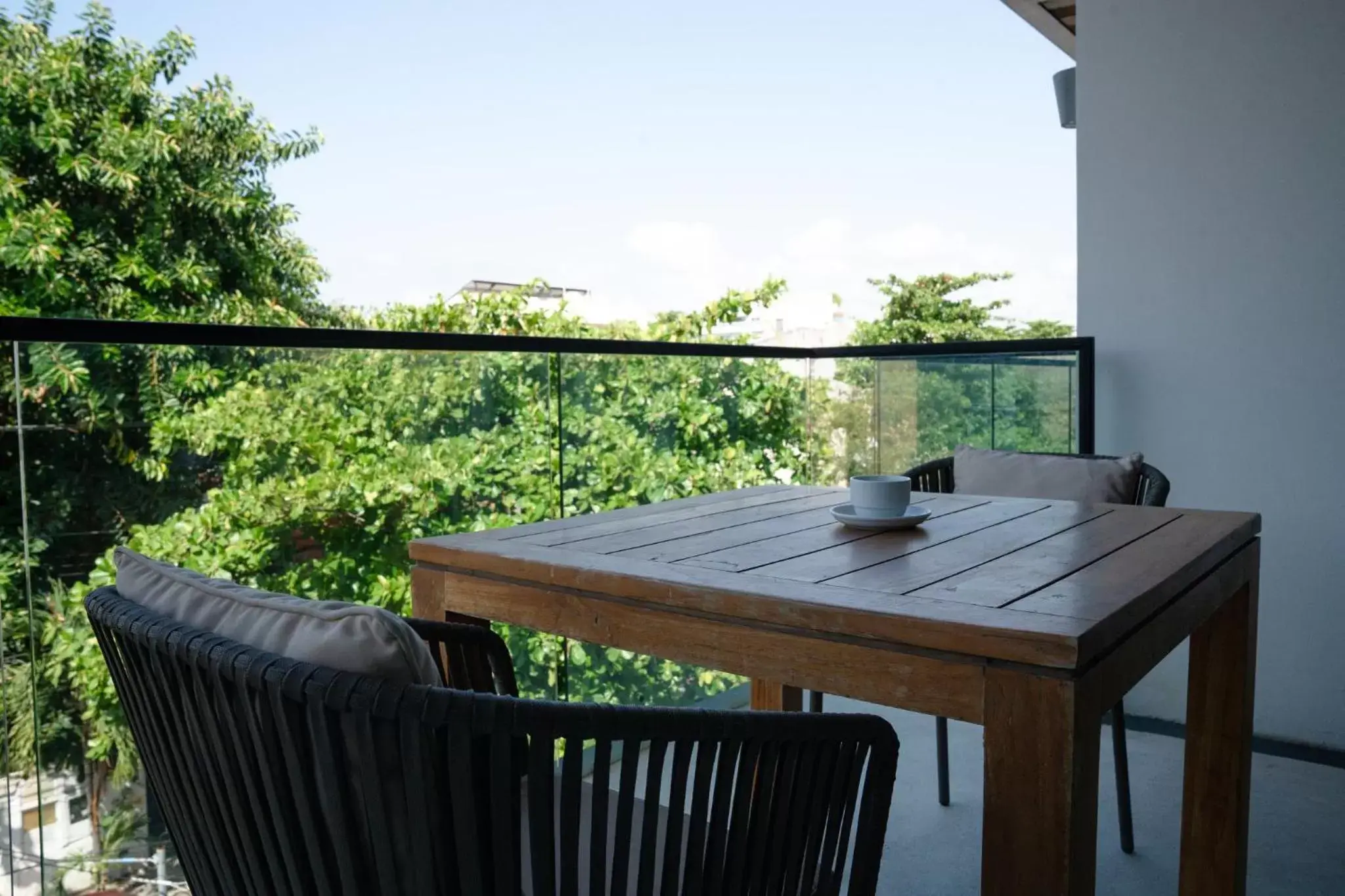 View (from property/room), Balcony/Terrace in Fiesta Inn Playa del Carmen