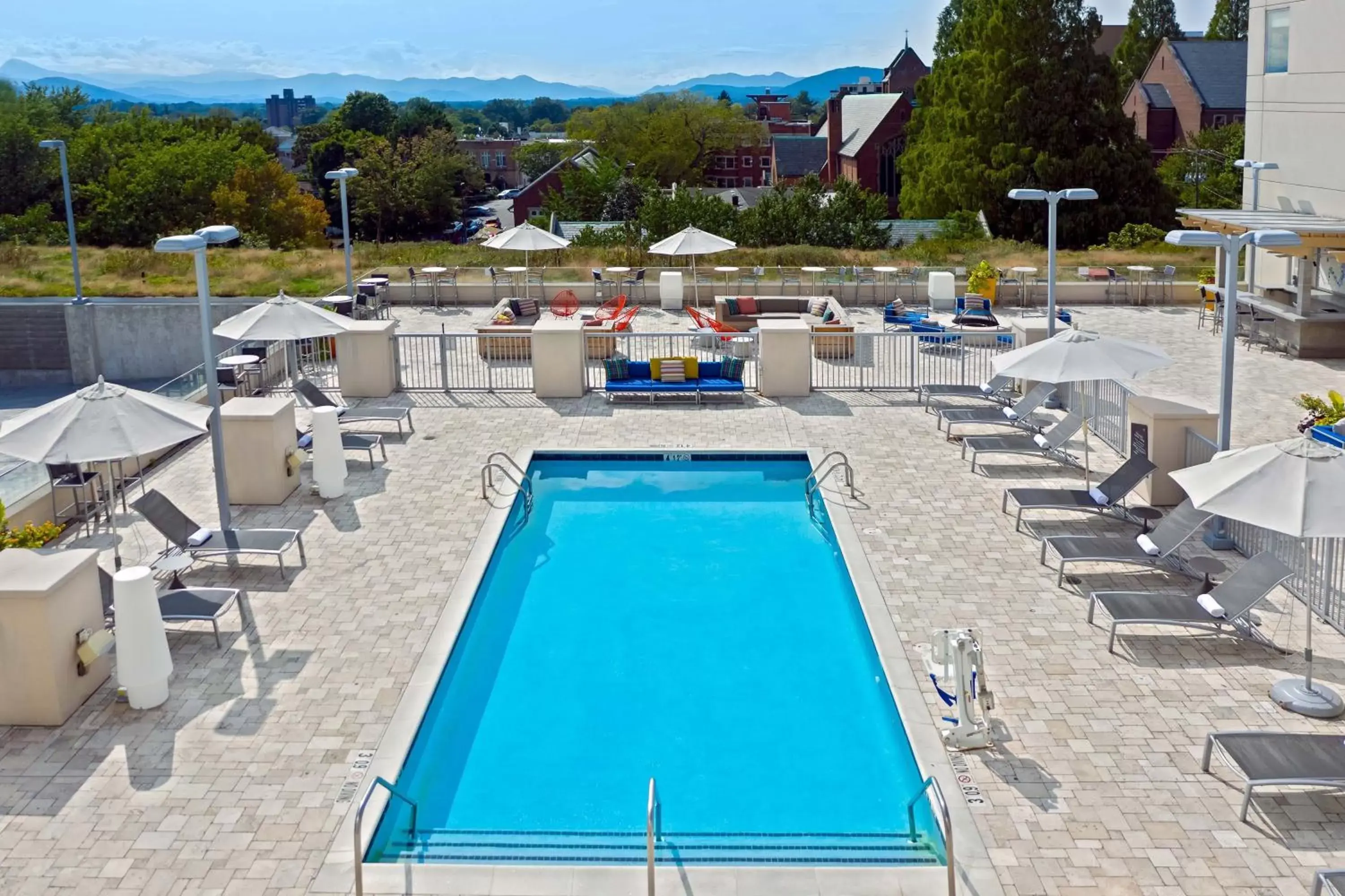 Swimming pool, Pool View in Aloft Asheville Downtown