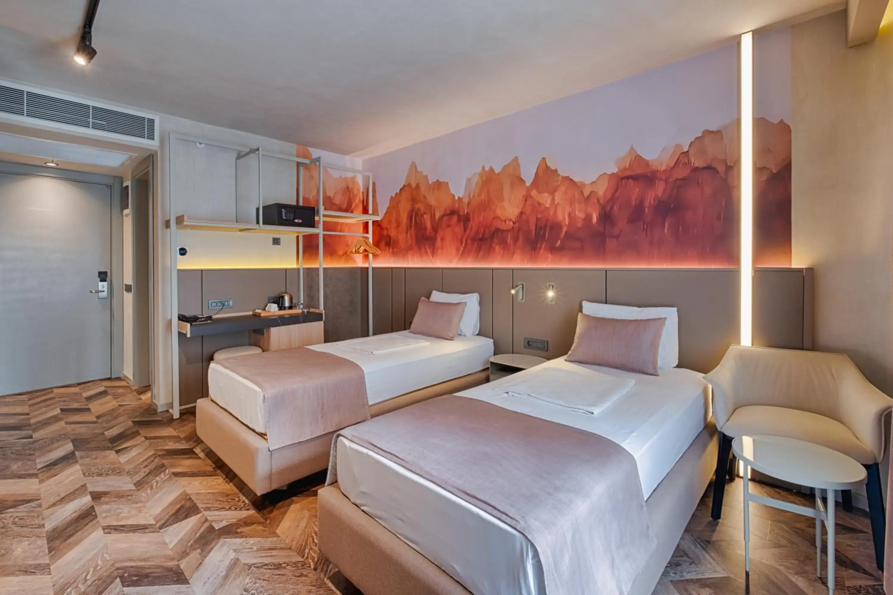 Bed in Kleopatra Dreams Beach Hotel