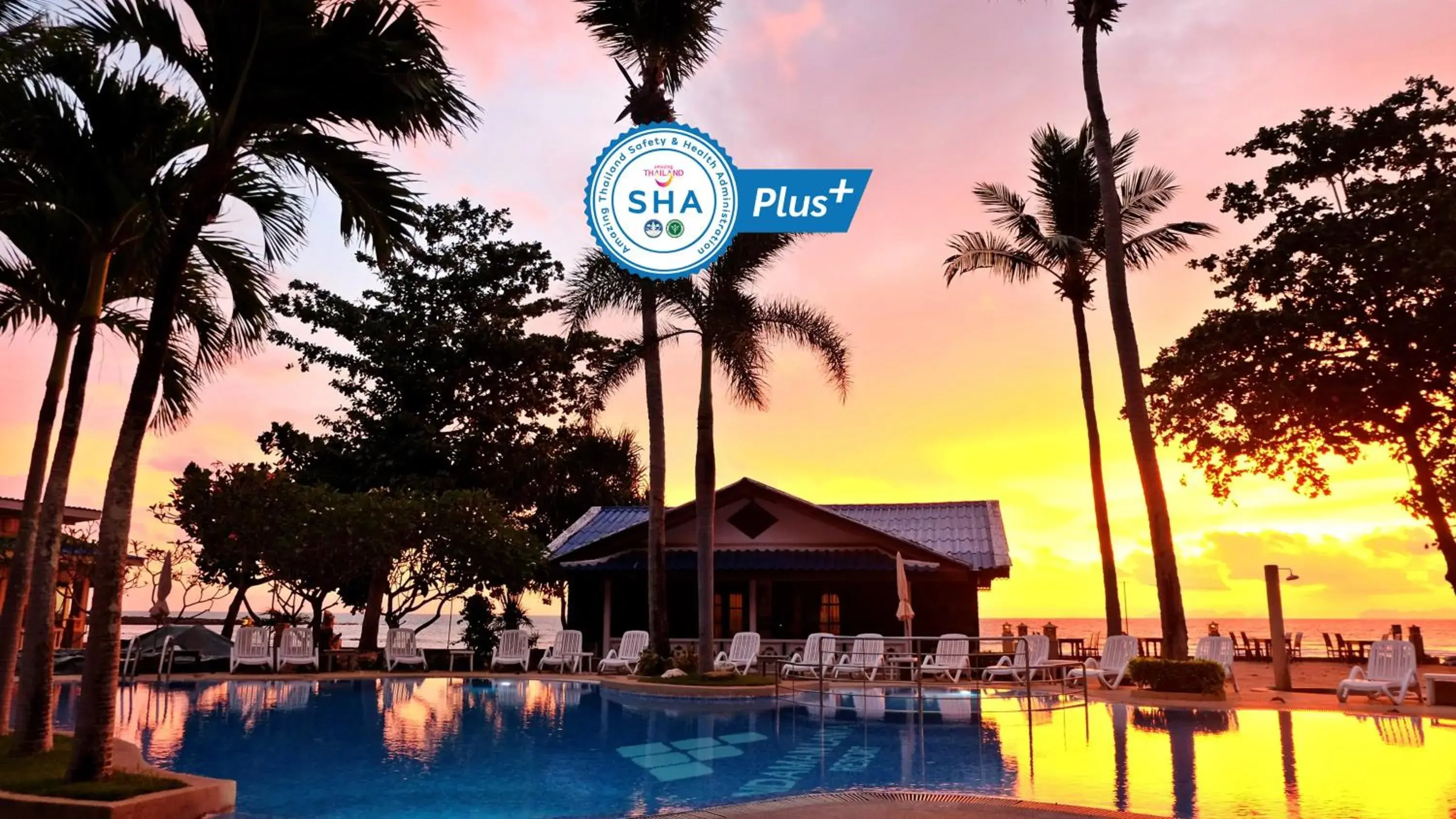 Sunset, Swimming Pool in Andaman Lanta Resort - SHA Extra Plus