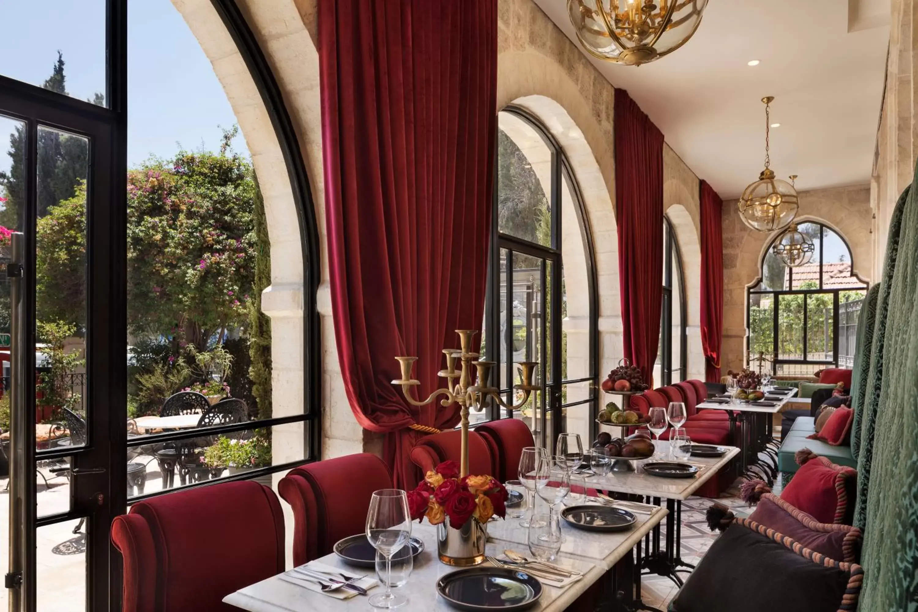 Dining area in Villa Brown Jerusalem, a member of Brown Hotels