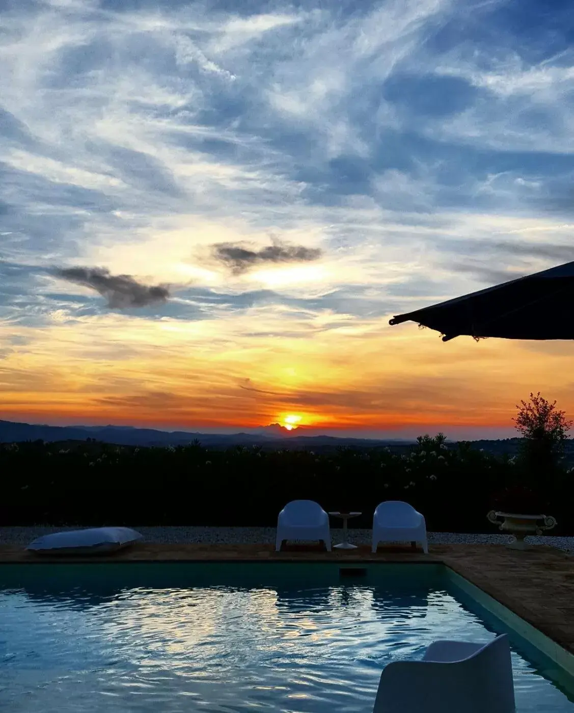 Sunset, Swimming Pool in Relais Il Margarito