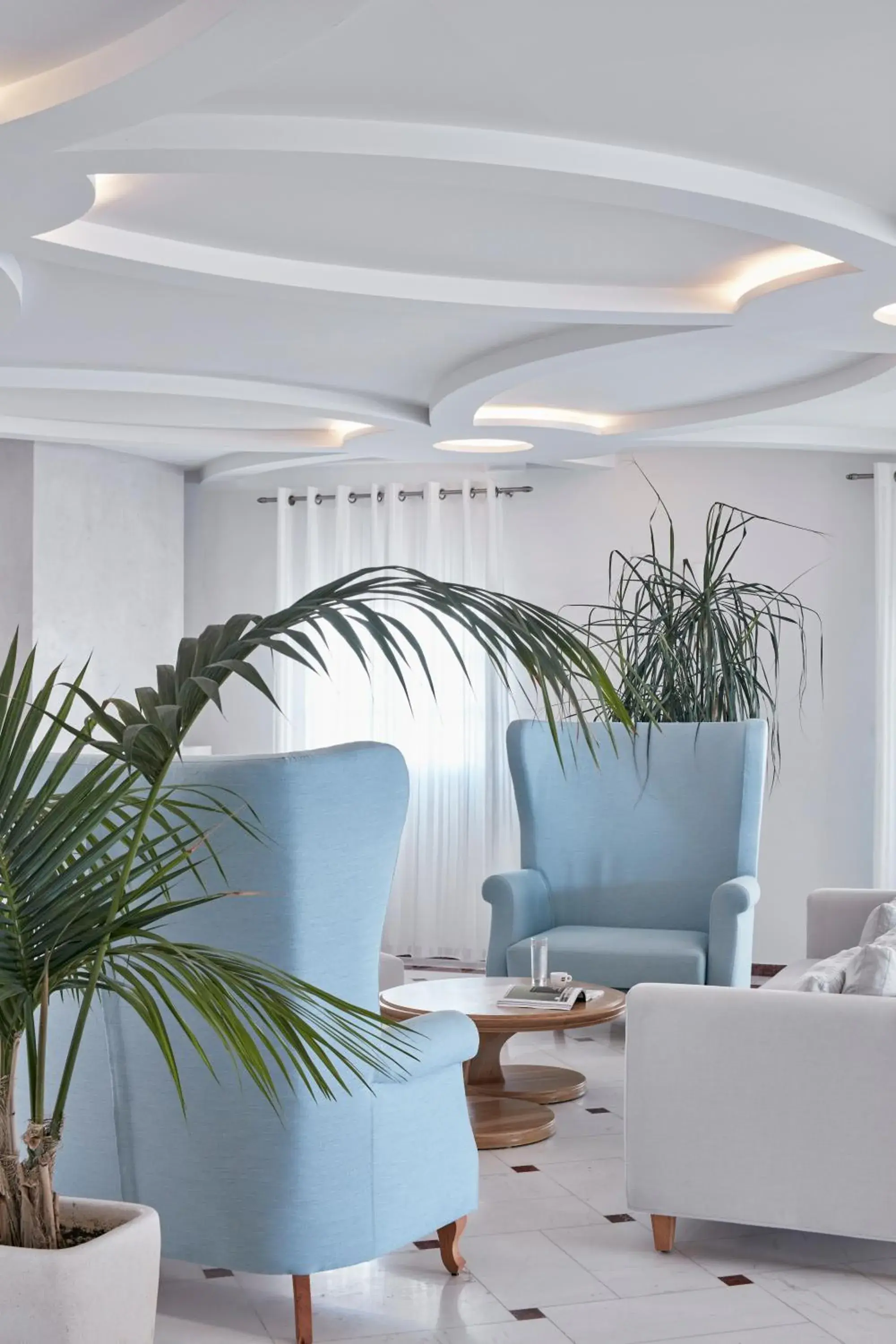 Lobby or reception in Santorini Palace Lobby or reception in Santorini Palace