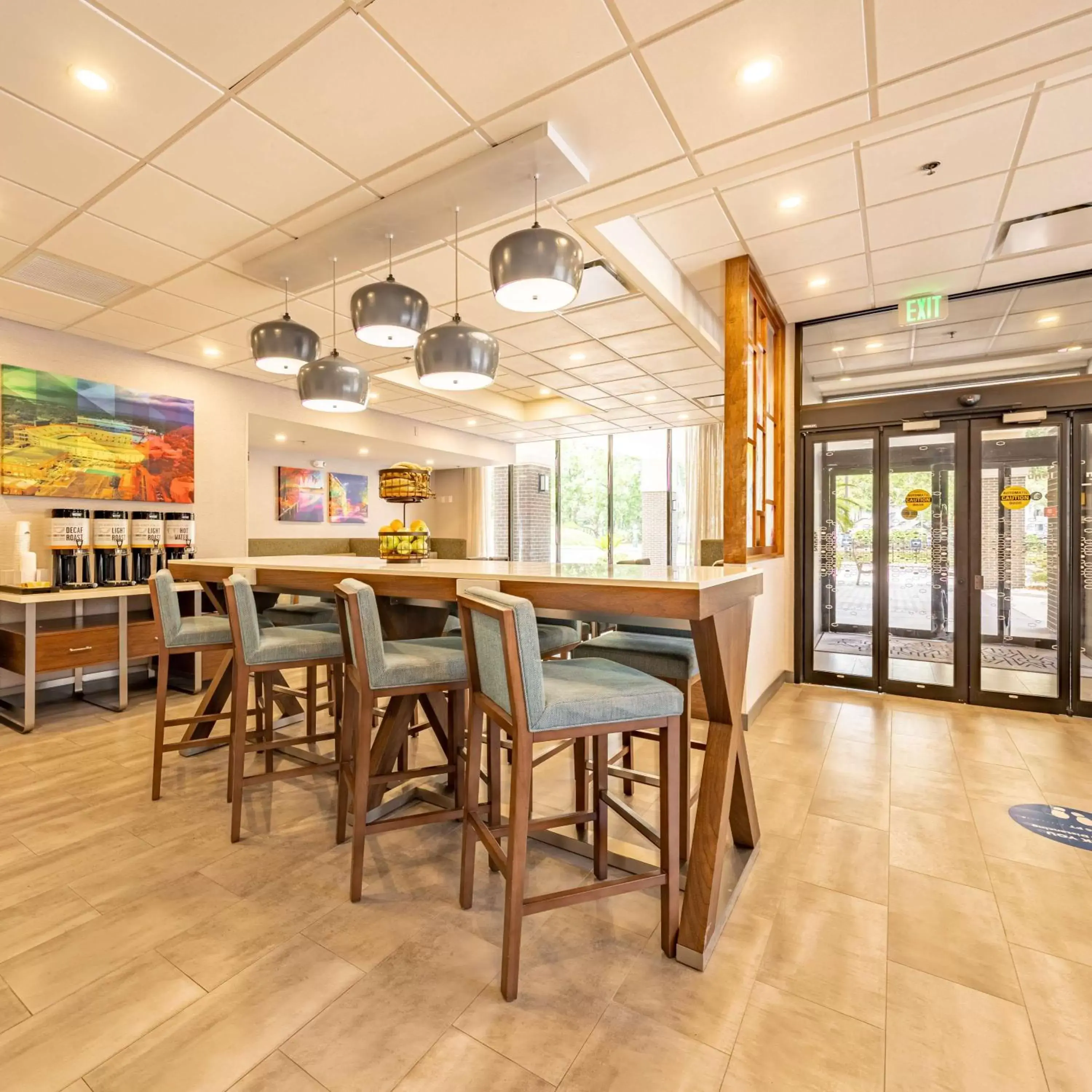 Lobby or reception, Restaurant/Places to Eat in Hampton Inn Gainesville
