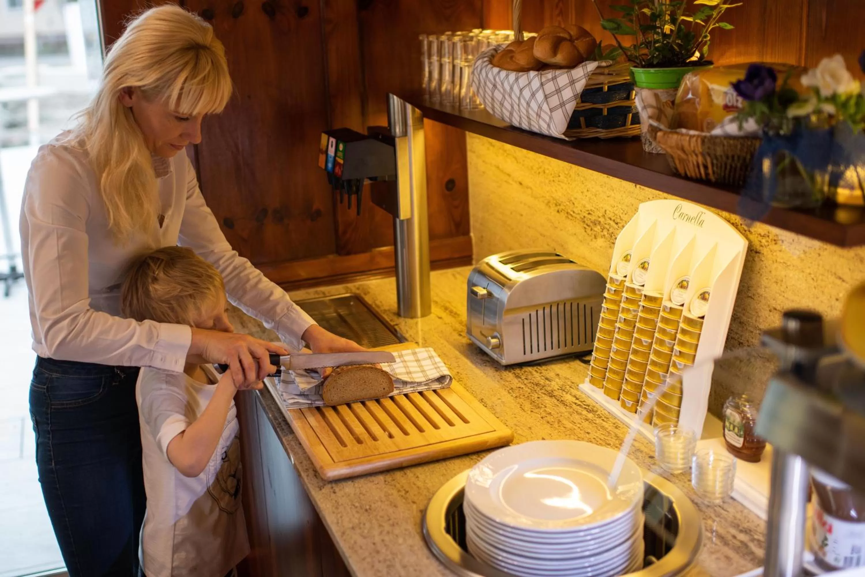 Buffet breakfast in Hotel Restaurant Meyer