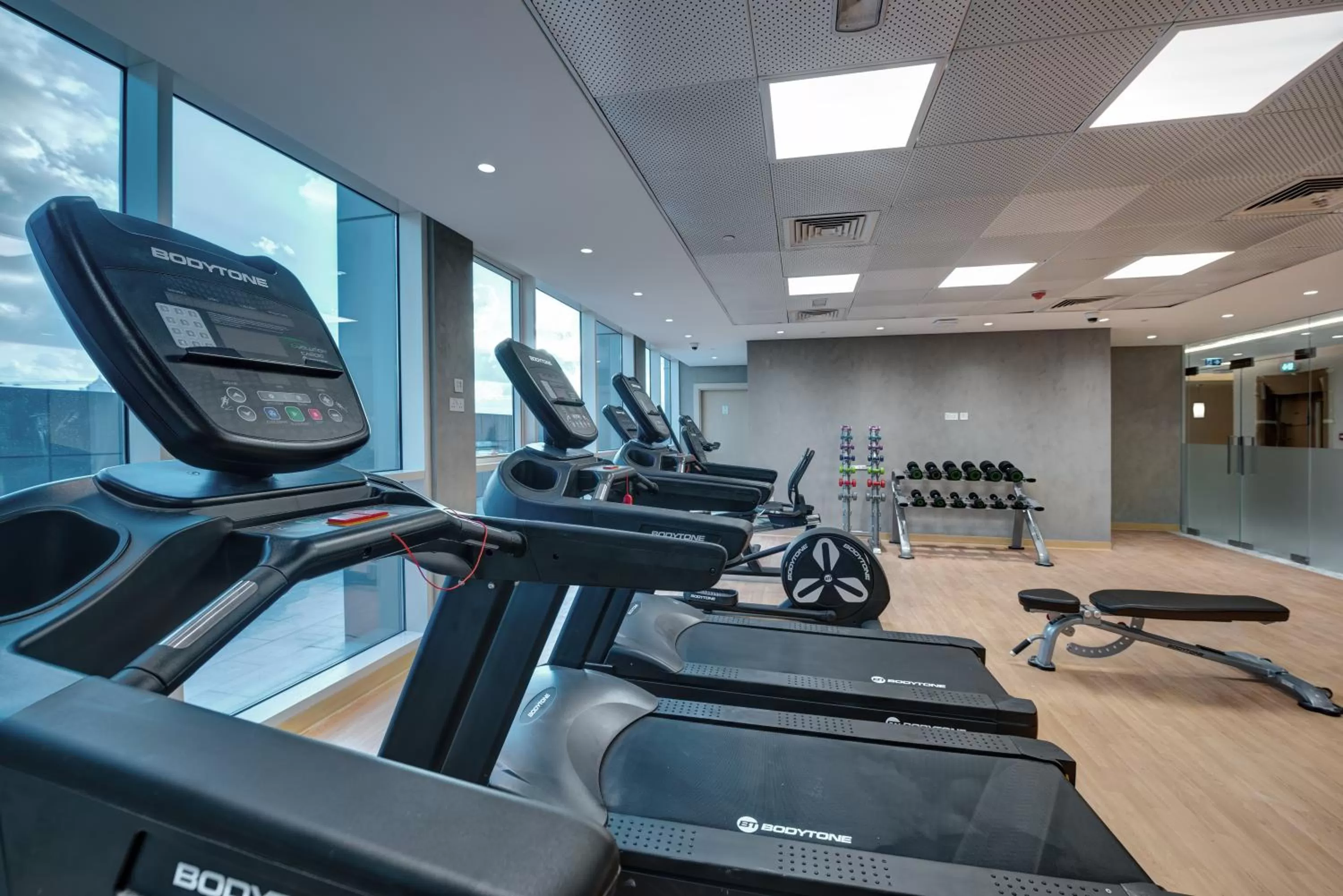 Fitness centre/facilities in The S Hotel Al Barsha