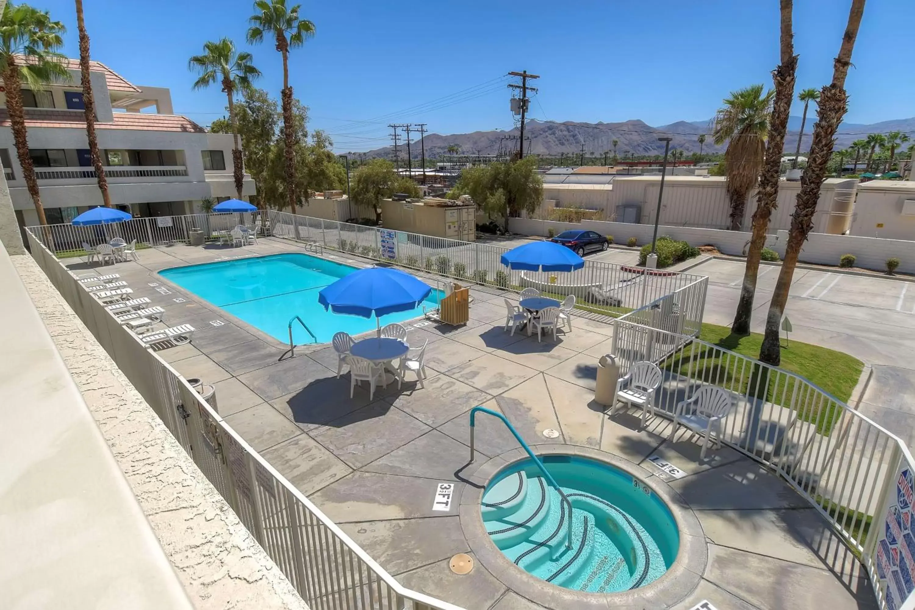 Pool view, Swimming Pool in Motel 6-Palm Springs, CA - Downtown