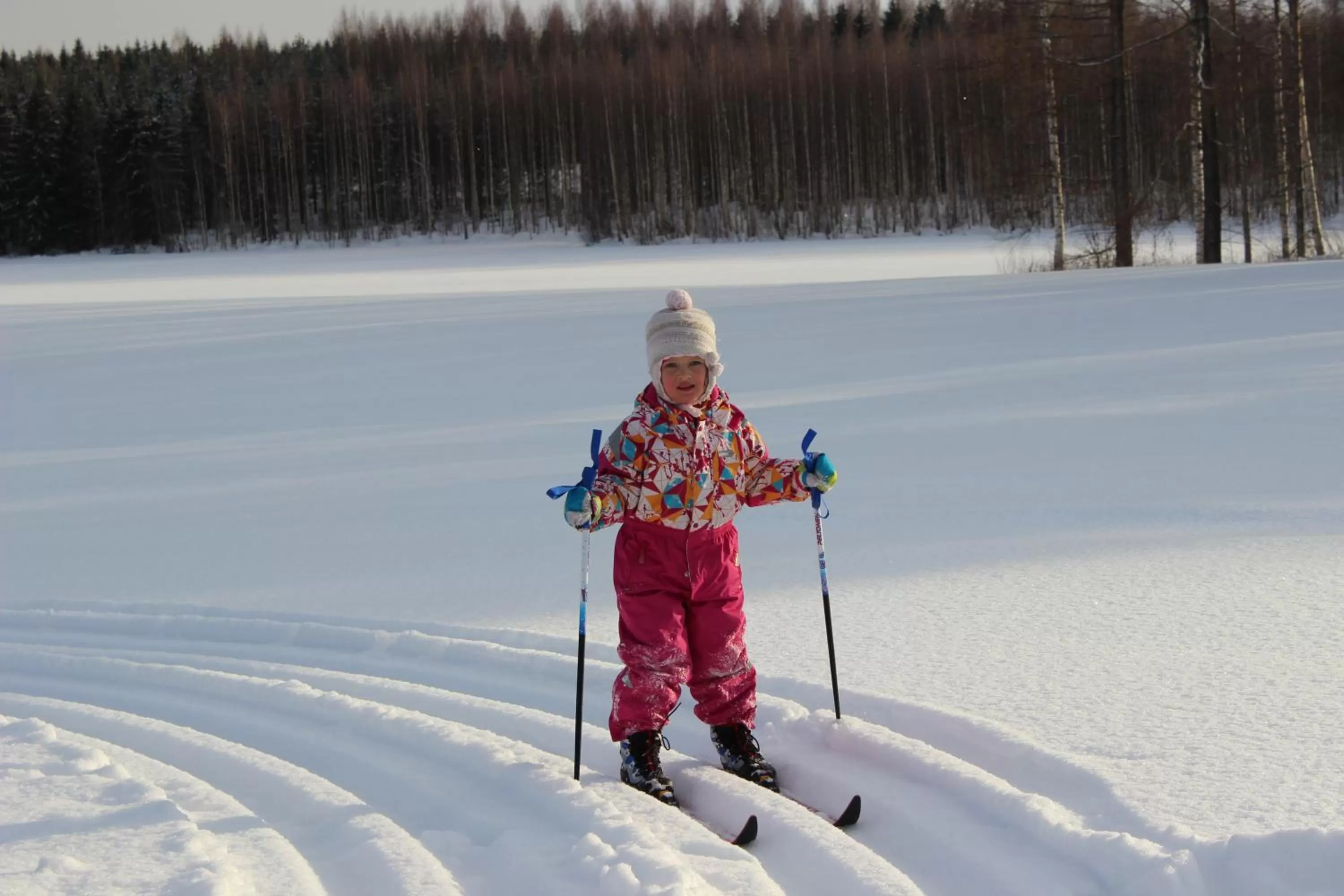 Skiing in B&B Lomamokkila