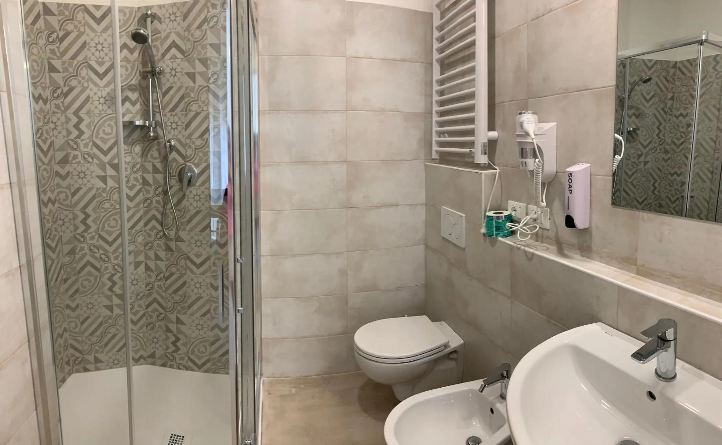 Shower in Hotel Laika