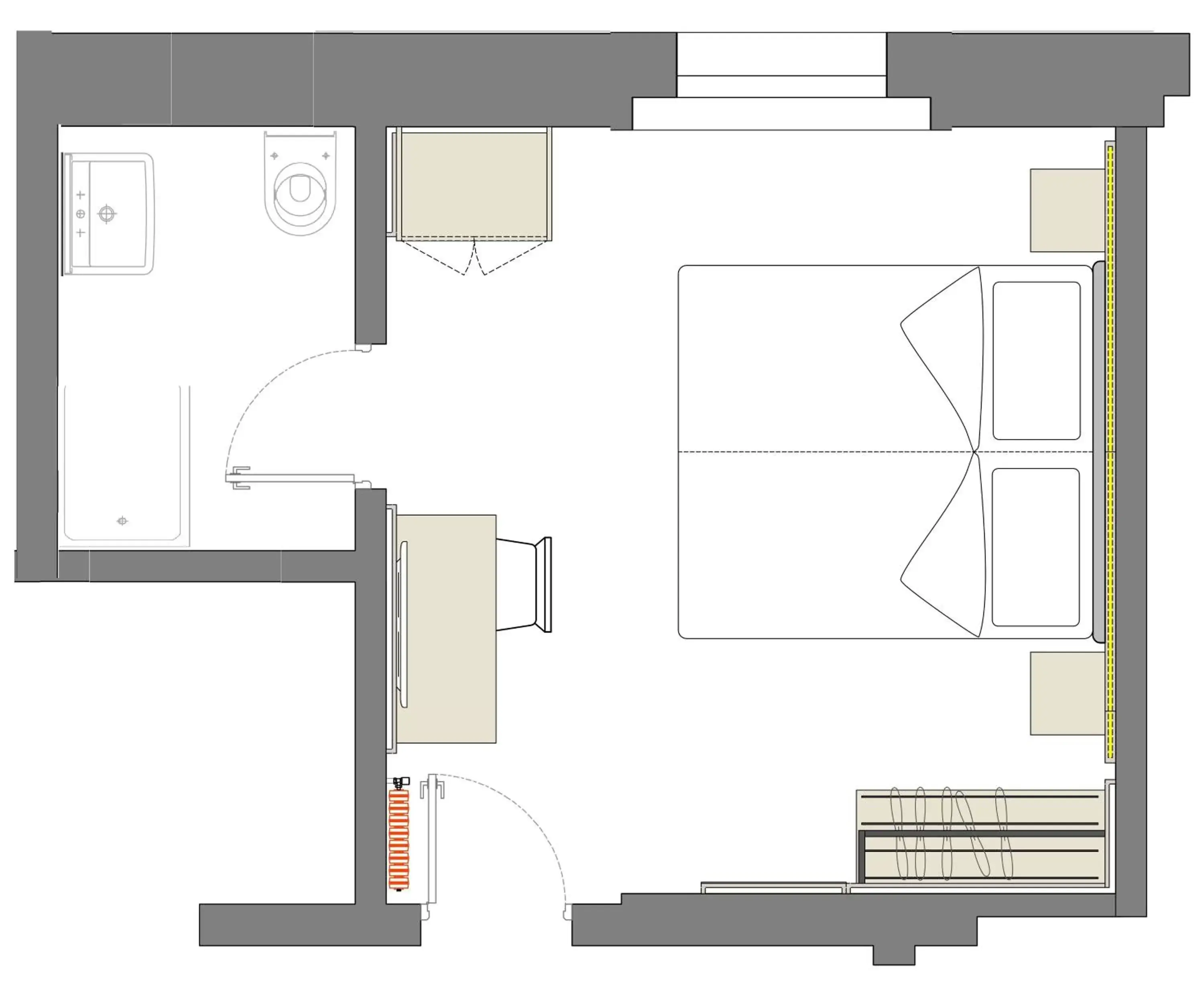 Photo of the whole room, Floor Plan in Garni Hotel Ritterhof