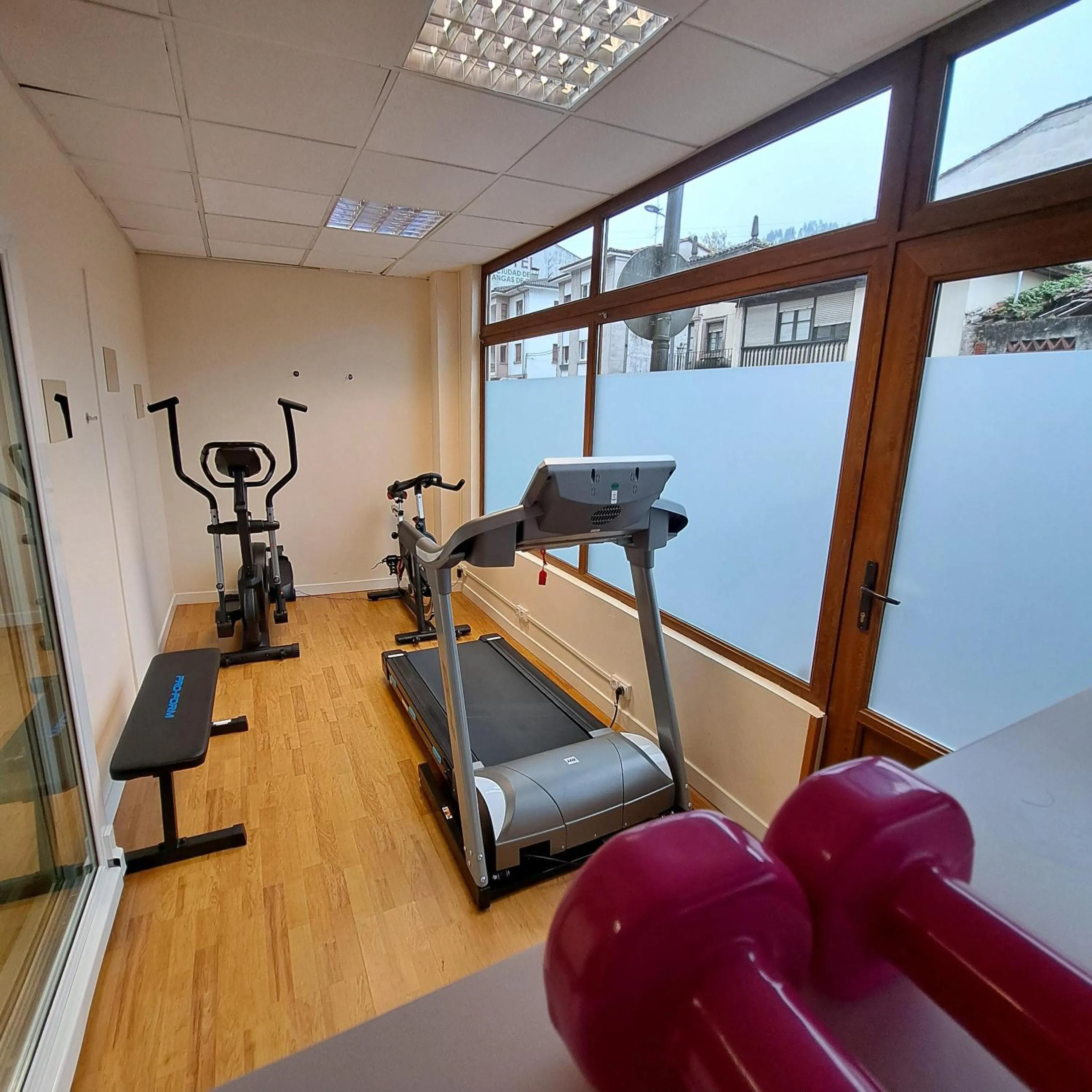 Fitness centre/facilities in Hotel Ciudad Cangas de Onis