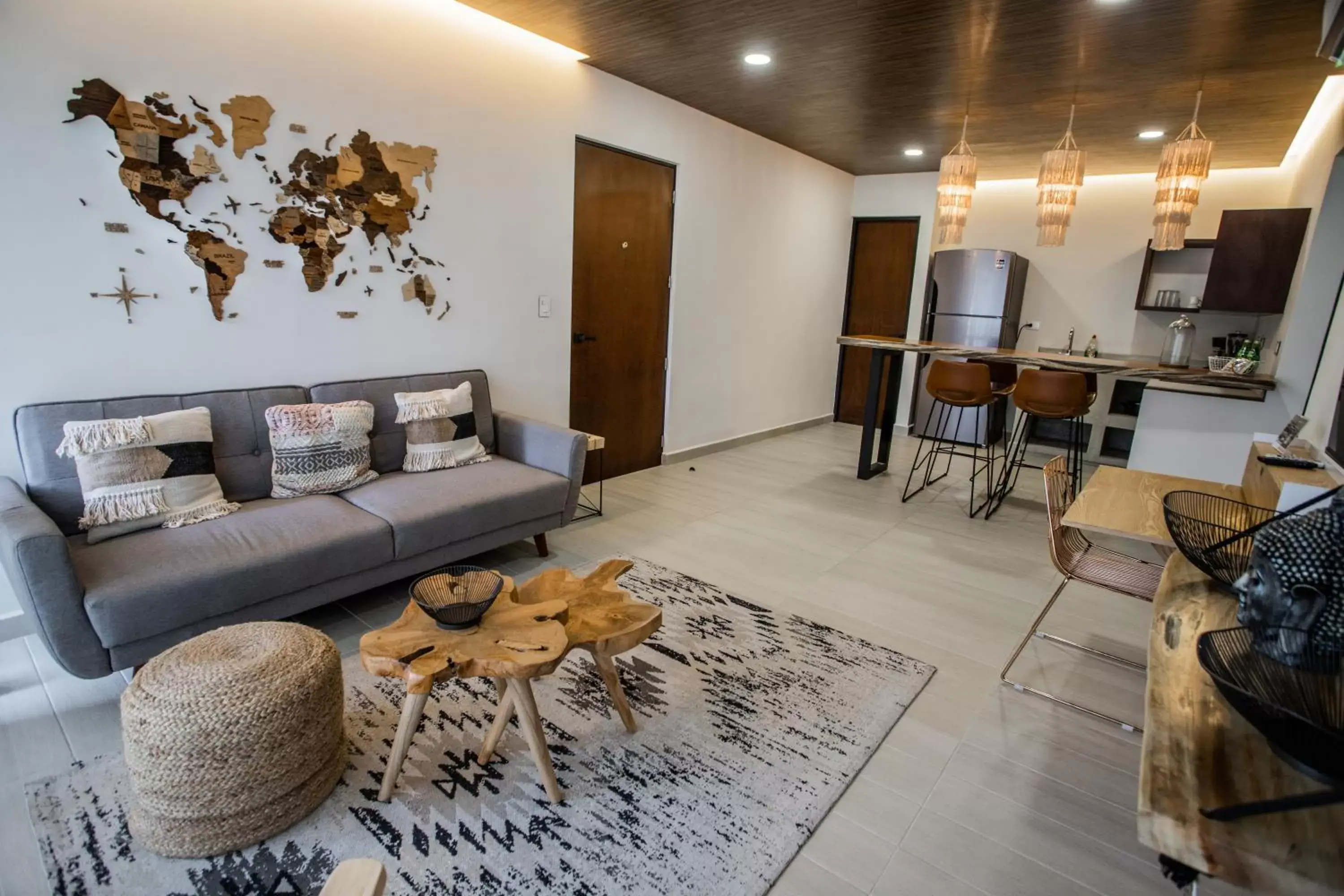 Living room in Luxury Condos Macondo Tulum