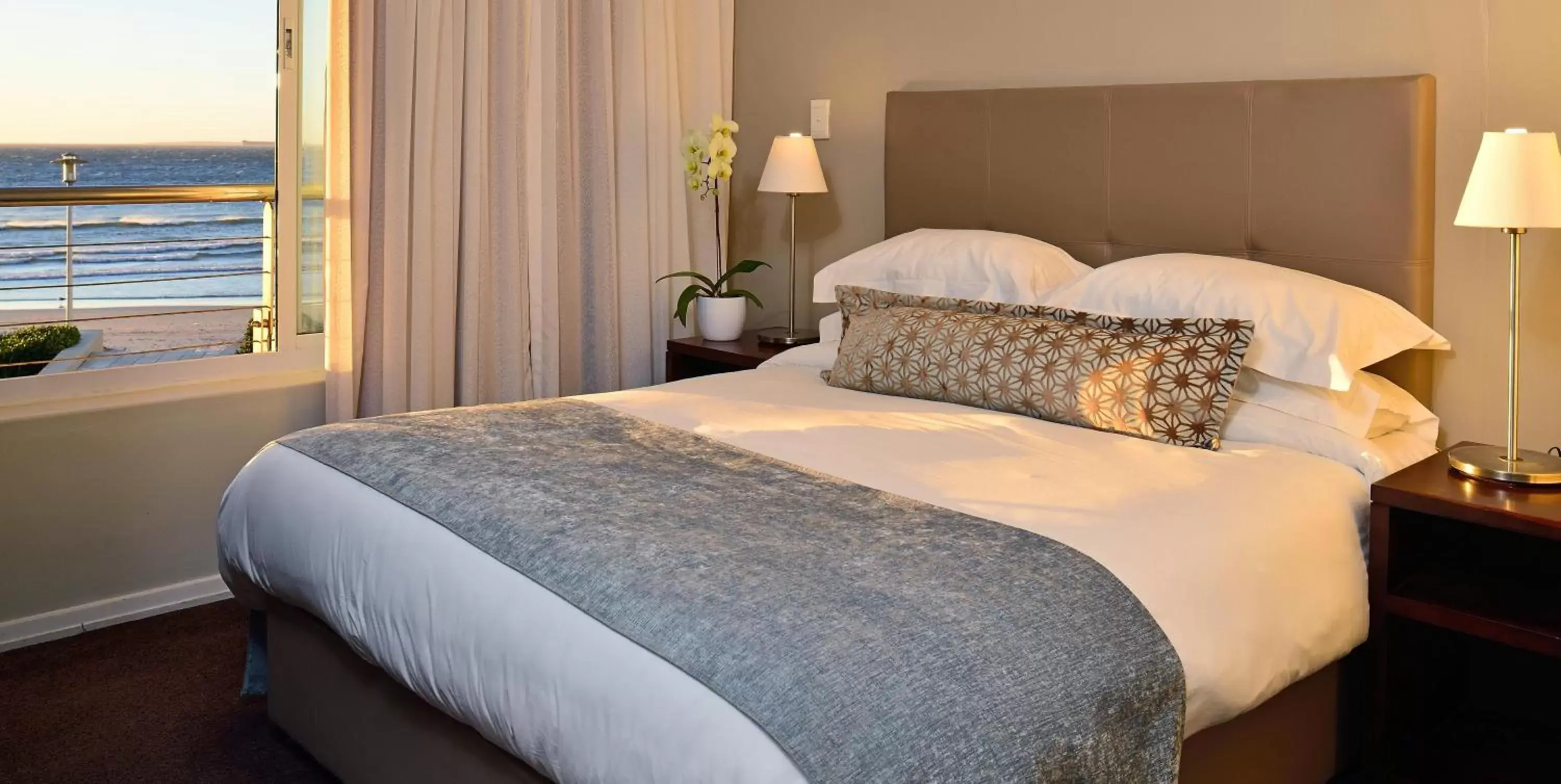 Bed in Lagoon Beach Hotel & Spa