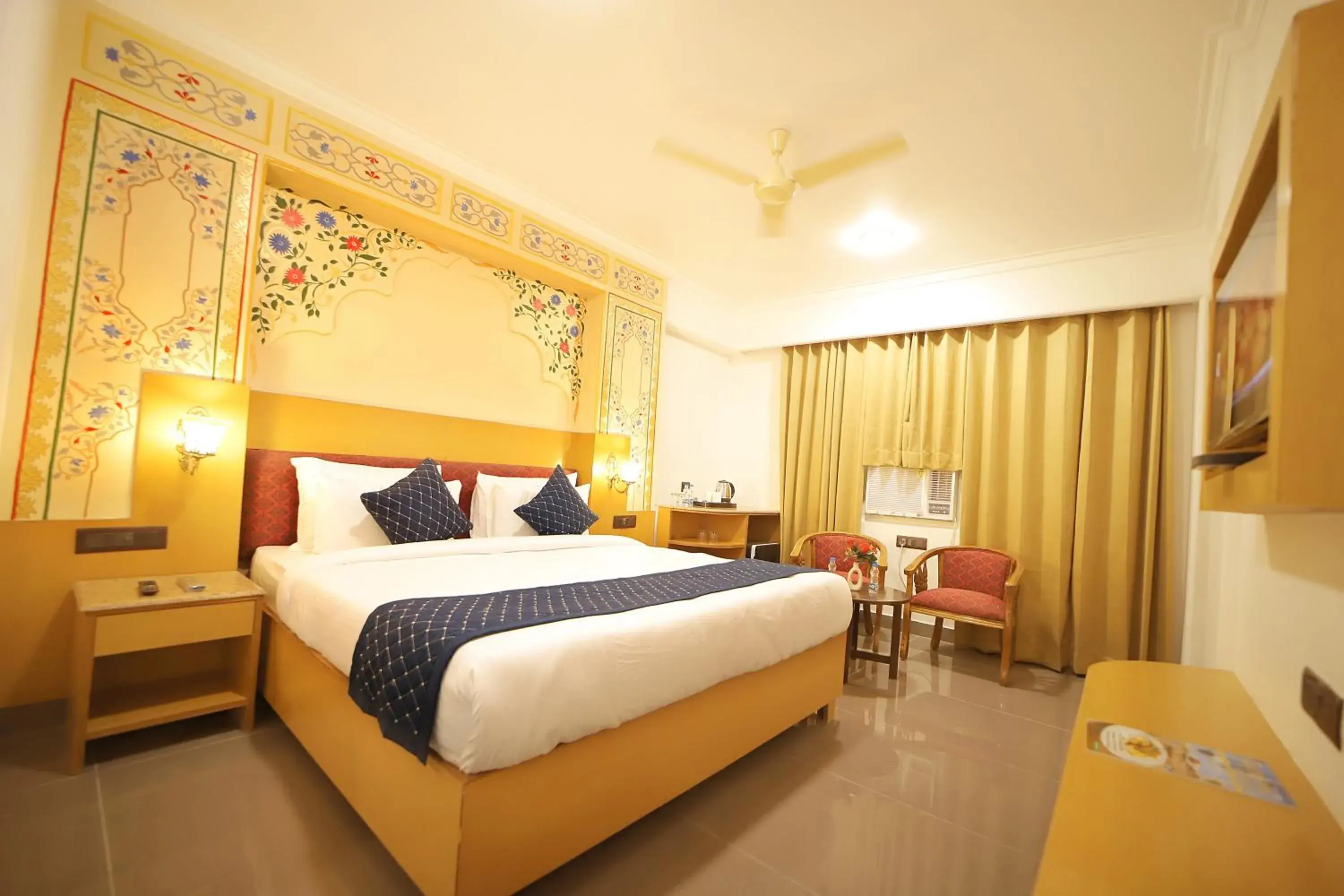 Bed in Hotel Ganga Ratan