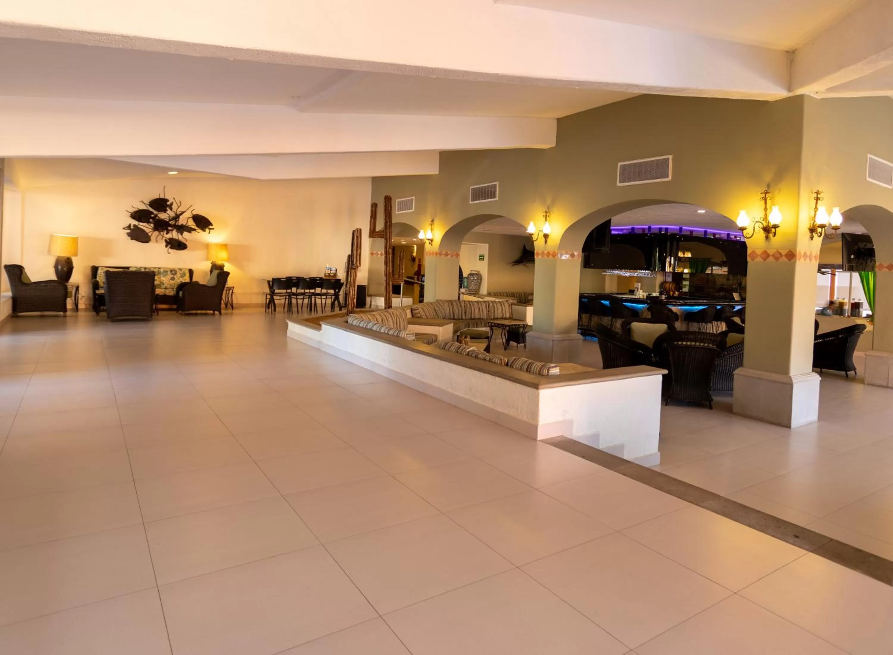 Living room in Posada Real Los Cabos