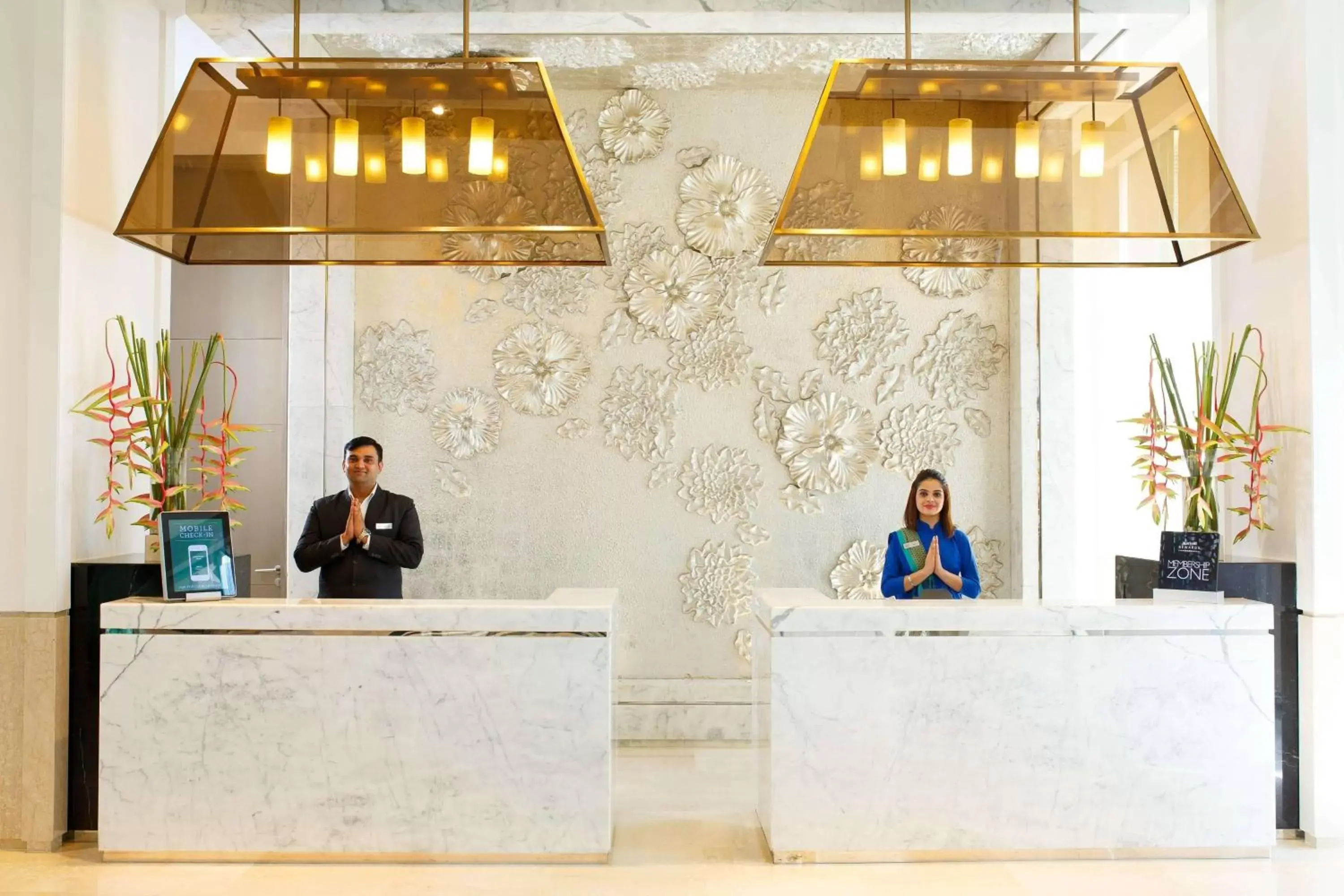 Lobby or reception, Staff in Courtyard by Marriott Agra