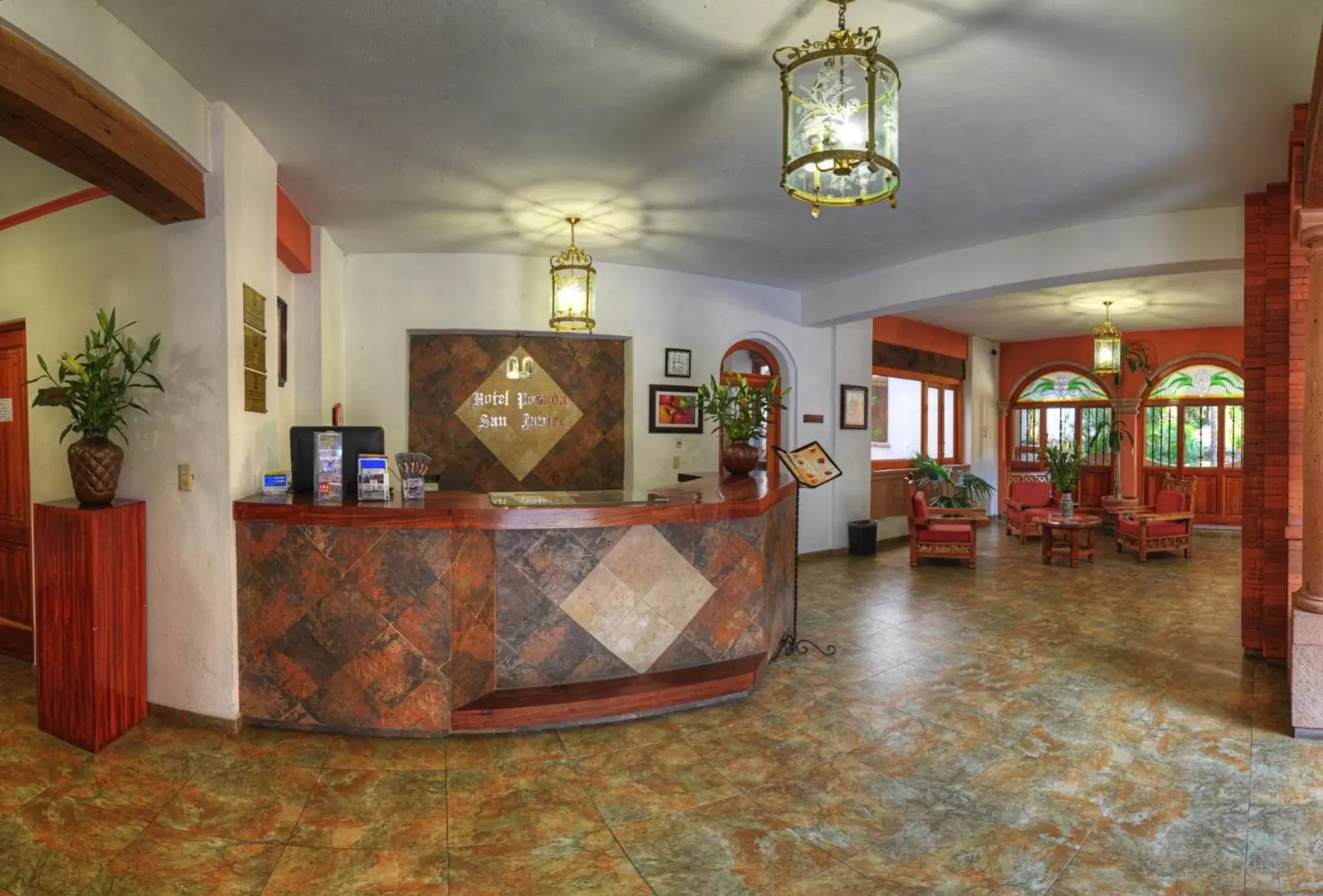 Area and facilities, Lobby/Reception in Hotel Posada San Javier