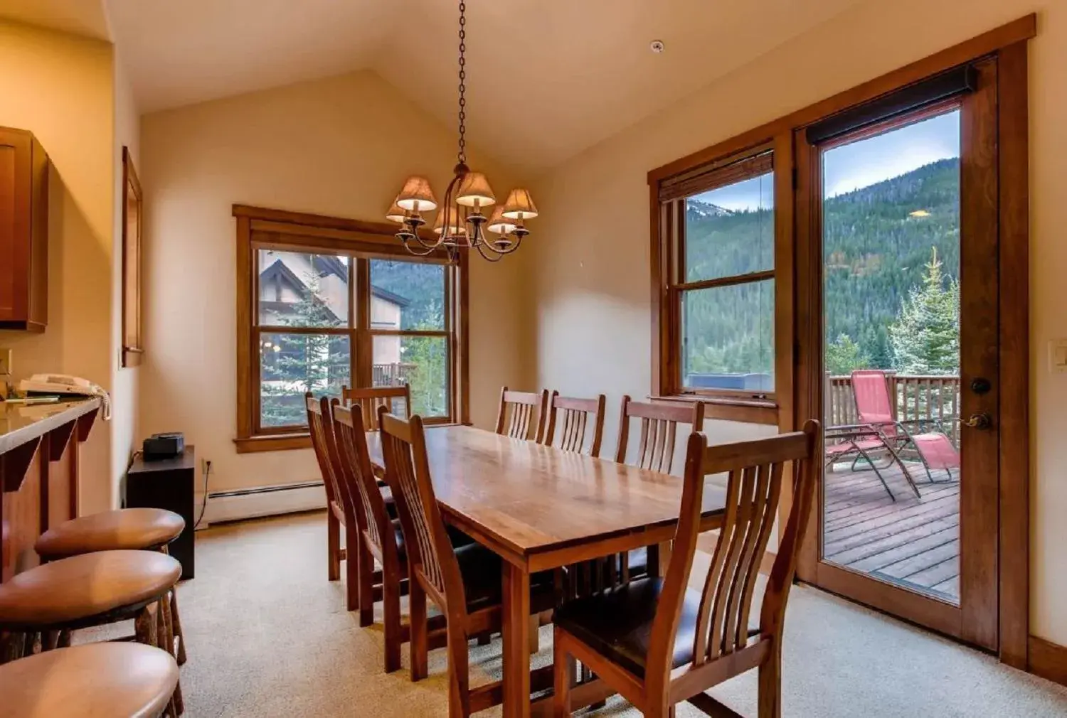 Dining Area in River Run Village by Keystone Resort