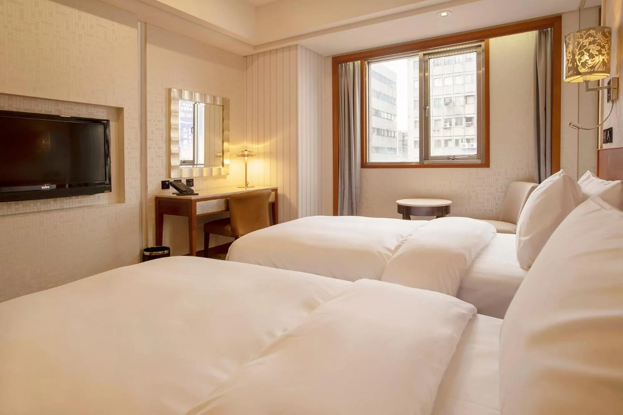 Bed in Hej Taipei Arena Hotel