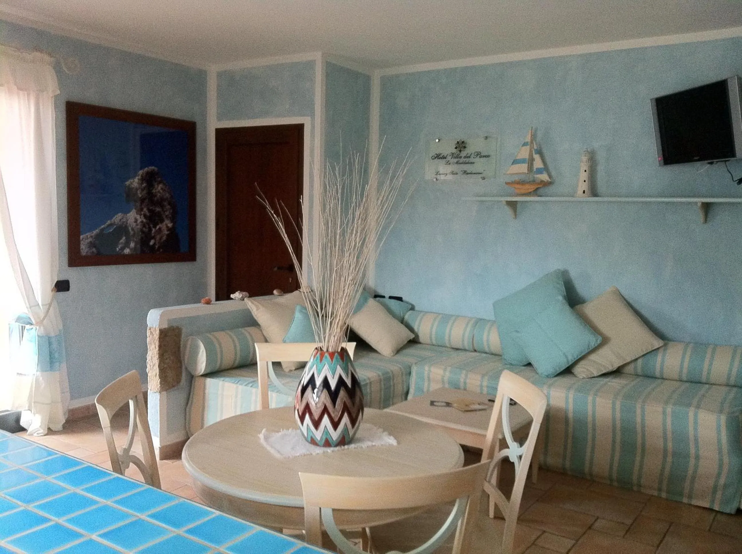 Seating area in Hotel Villa Del Parco