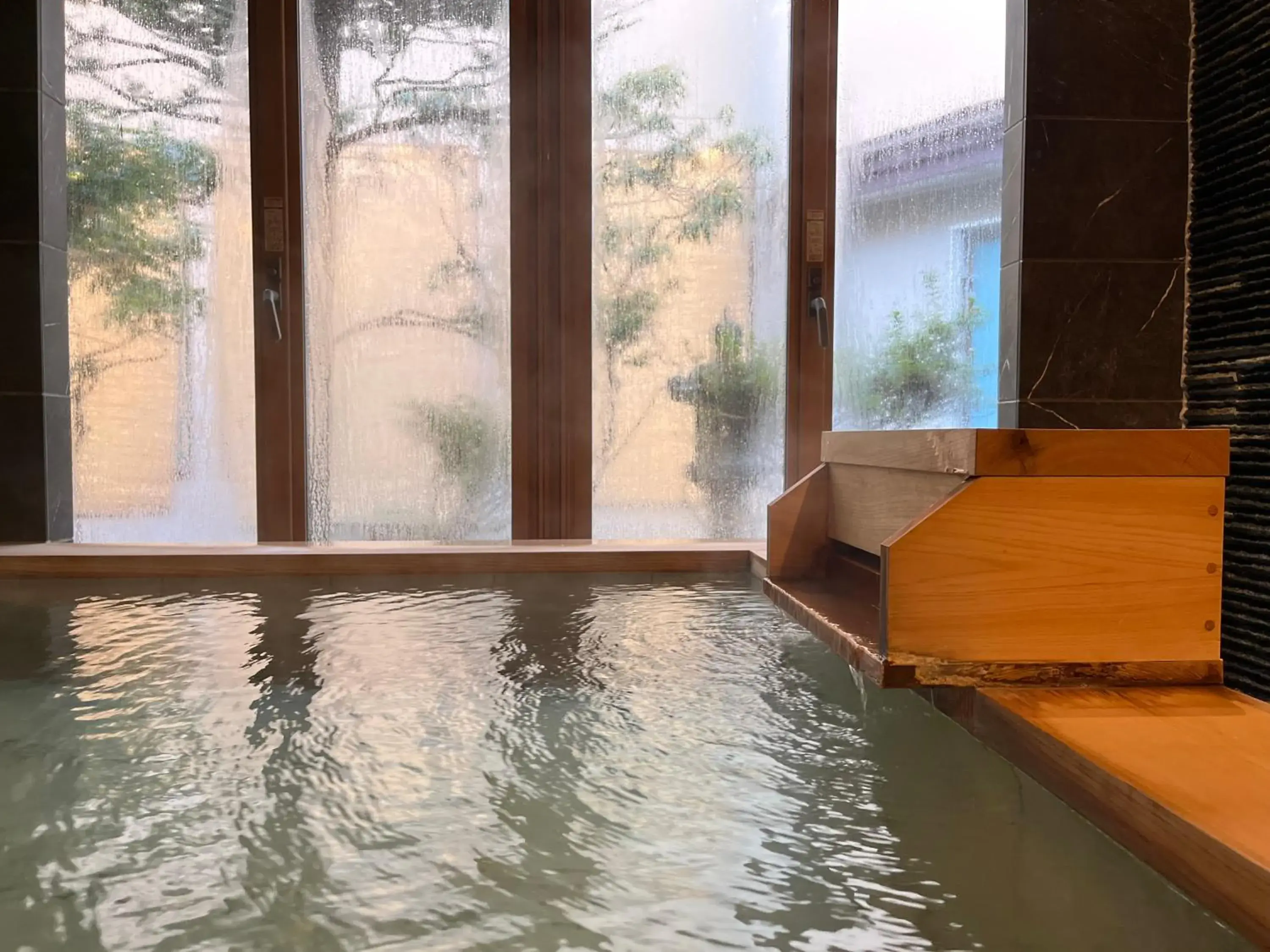Open Air Bath, Swimming Pool in Wakamatsu Hot Spring Resort