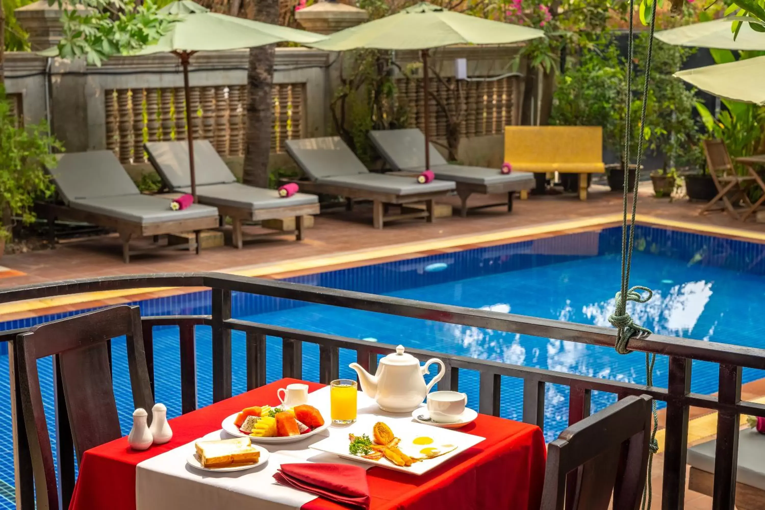 Restaurant/places to eat, Swimming Pool in Reveal Angkor Hotel