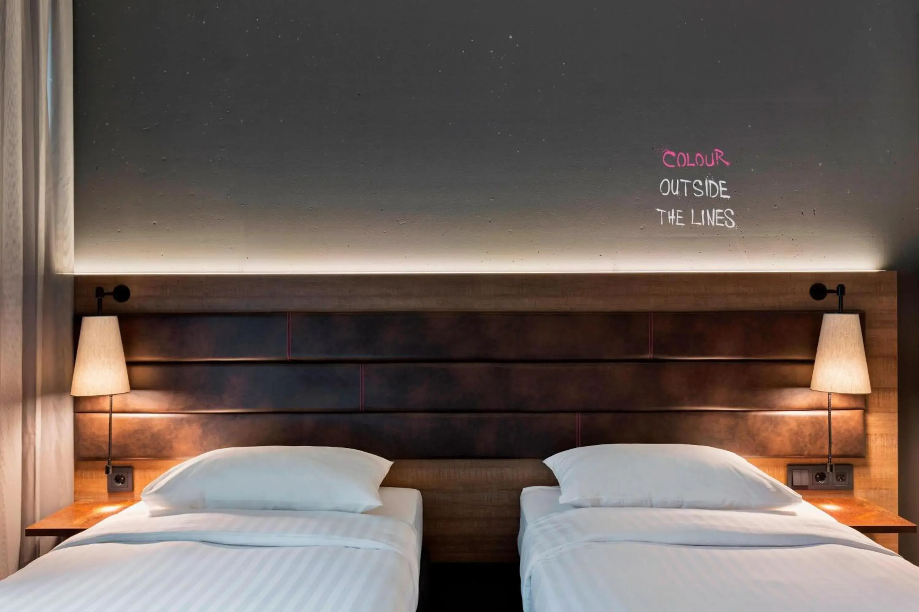 Photo of the whole room, Bed in MOXY Frankfurt East