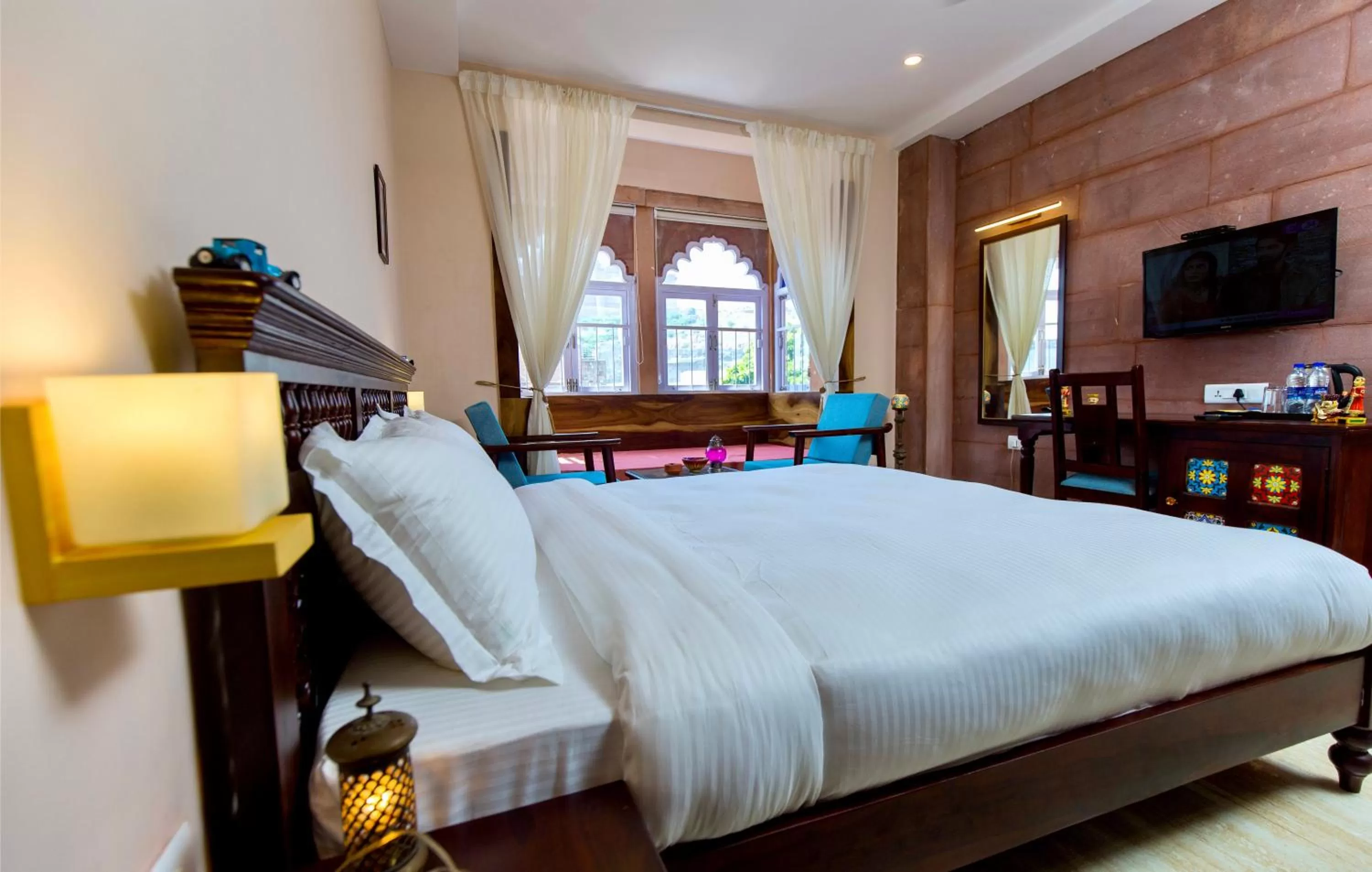 Bedroom, Bed in Kankariya Heritage