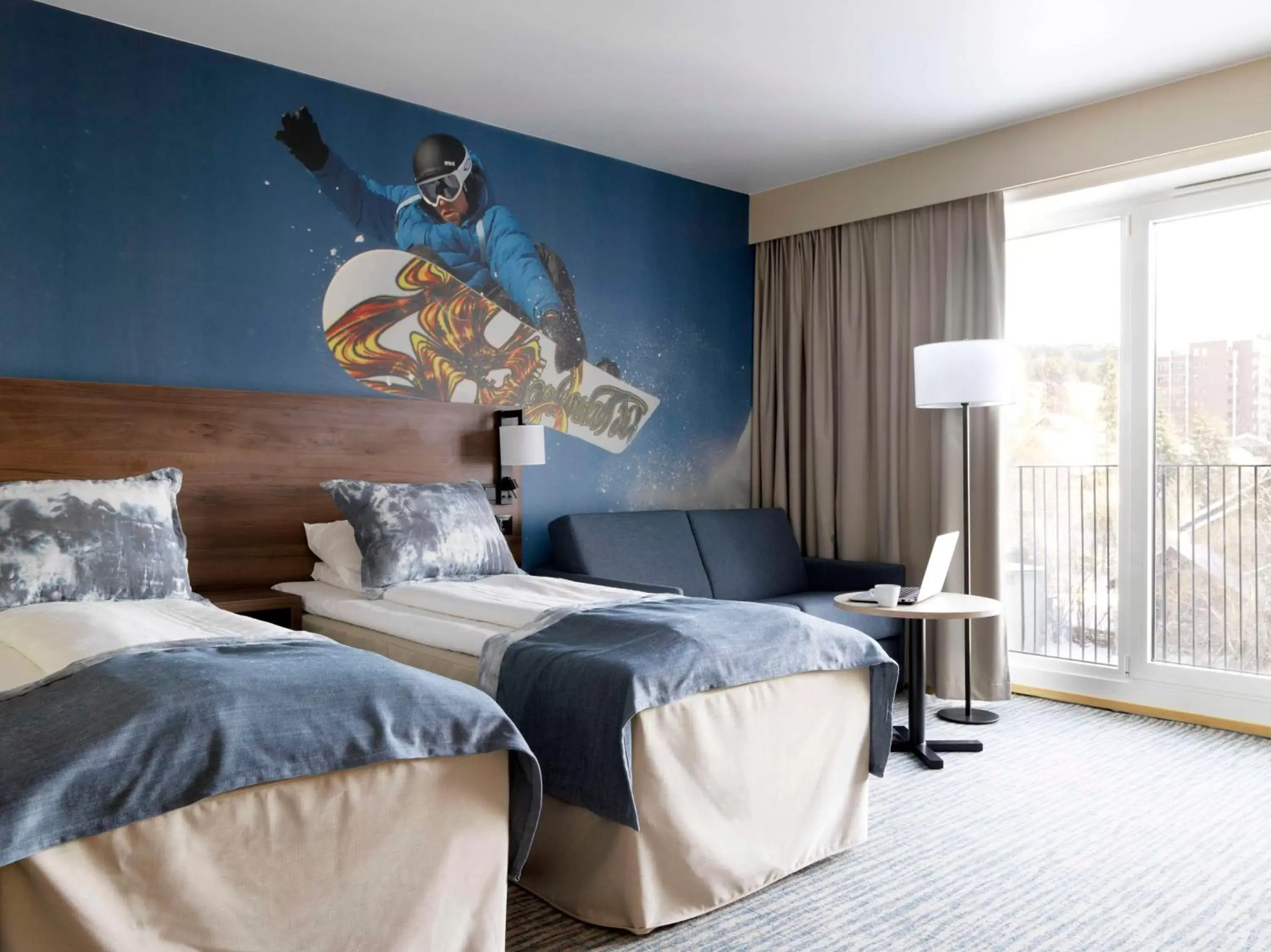 Bedroom, Bed in Scandic Lillehammer Hotel