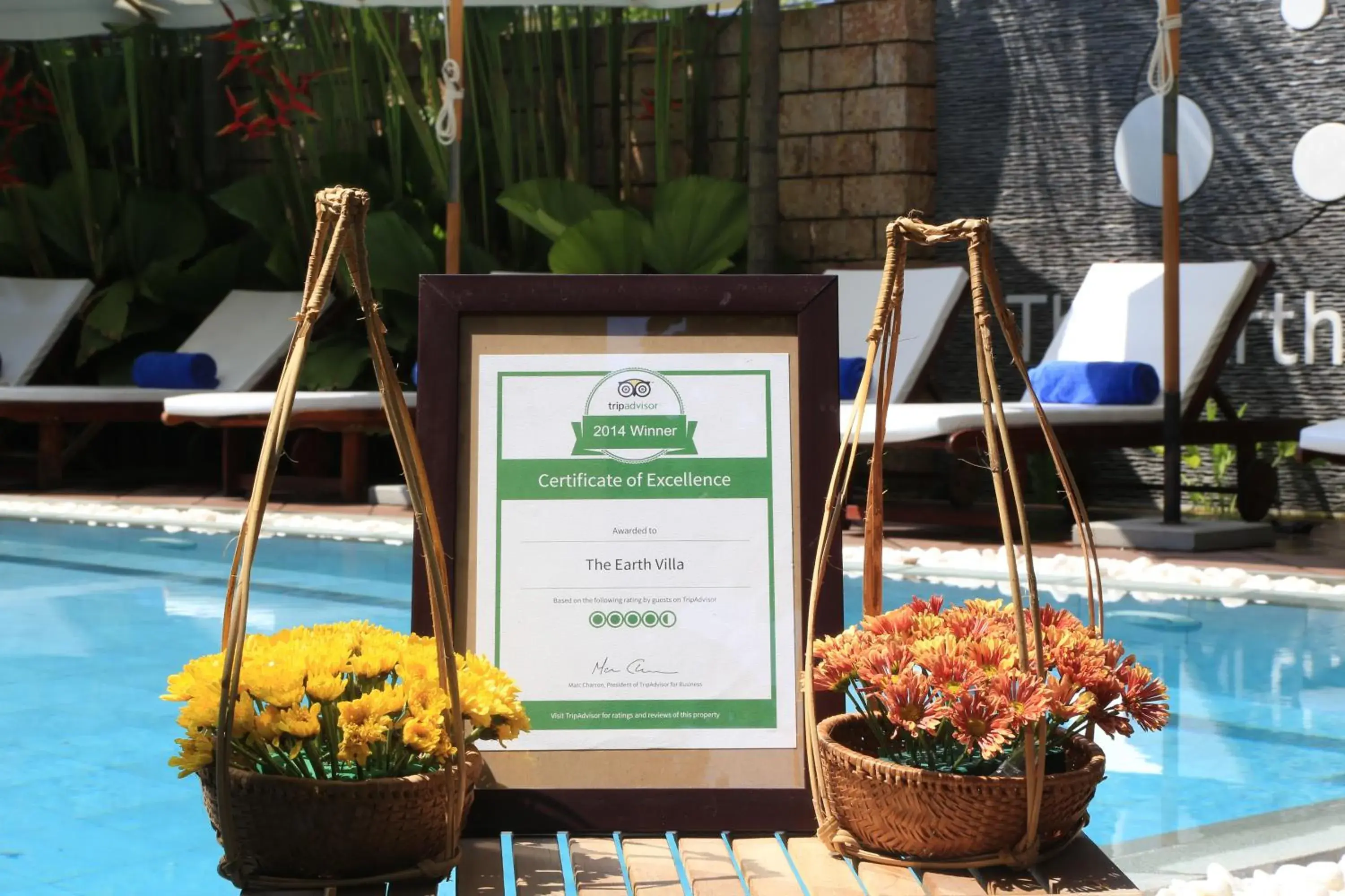 Certificate/Award in The Earth Villa