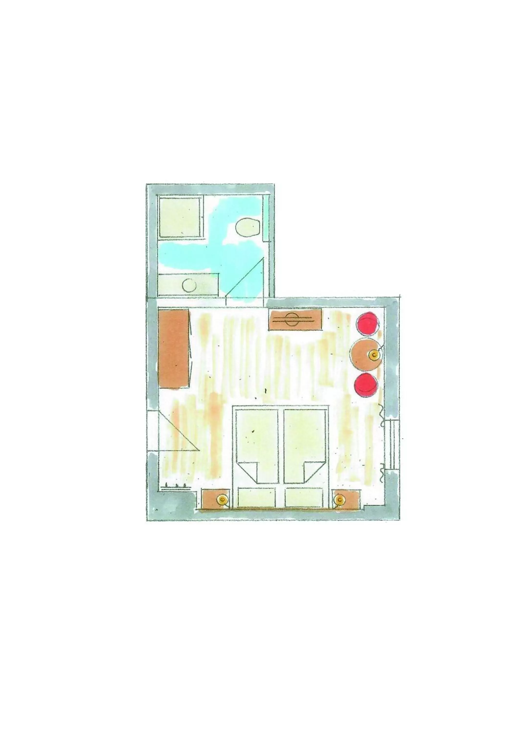 Floor plan in Gasthof Schroll
