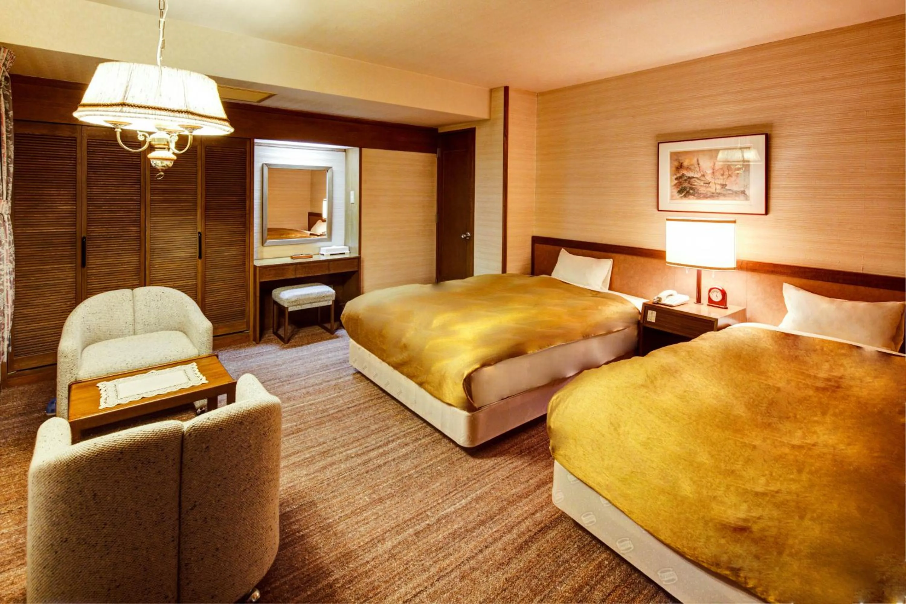 Photo of the whole room, Bed in Nasu Onsen Sanraku