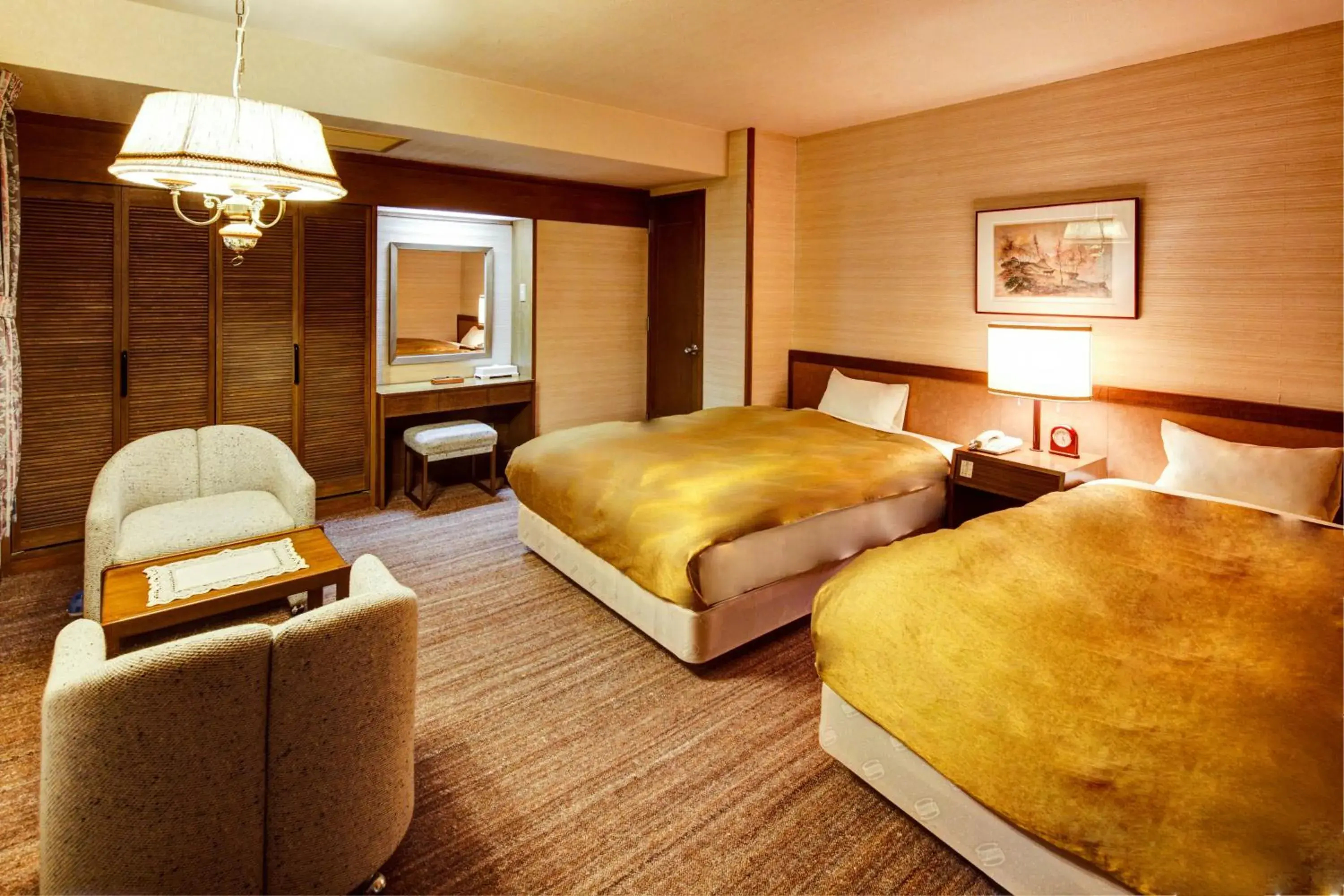 Photo of the whole room, Bed in Nasu Onsen Sanraku Photo of the whole room, Bed in Nasu Onsen Sanraku