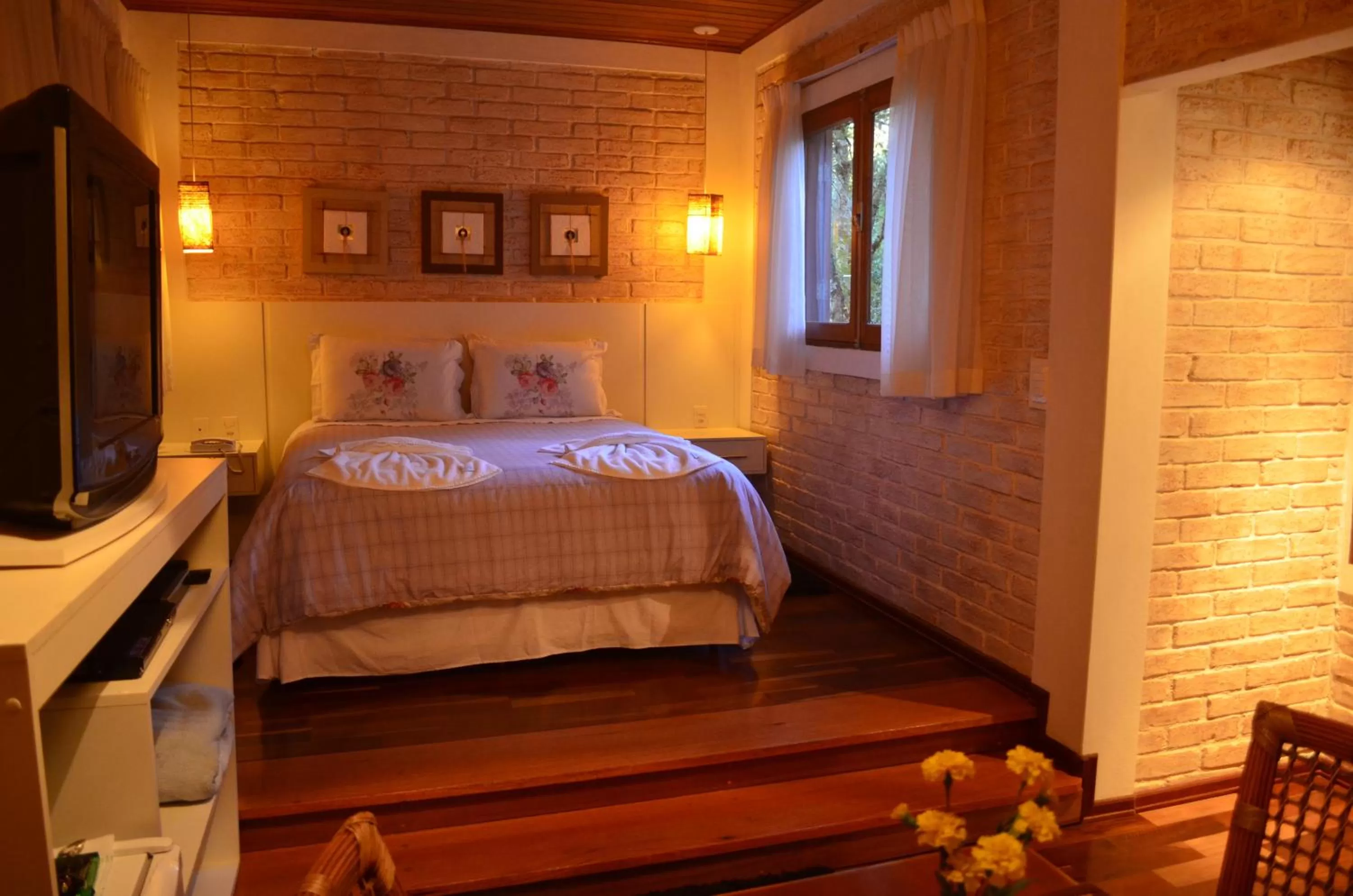 Bed in Pousada Toca Da Coruja