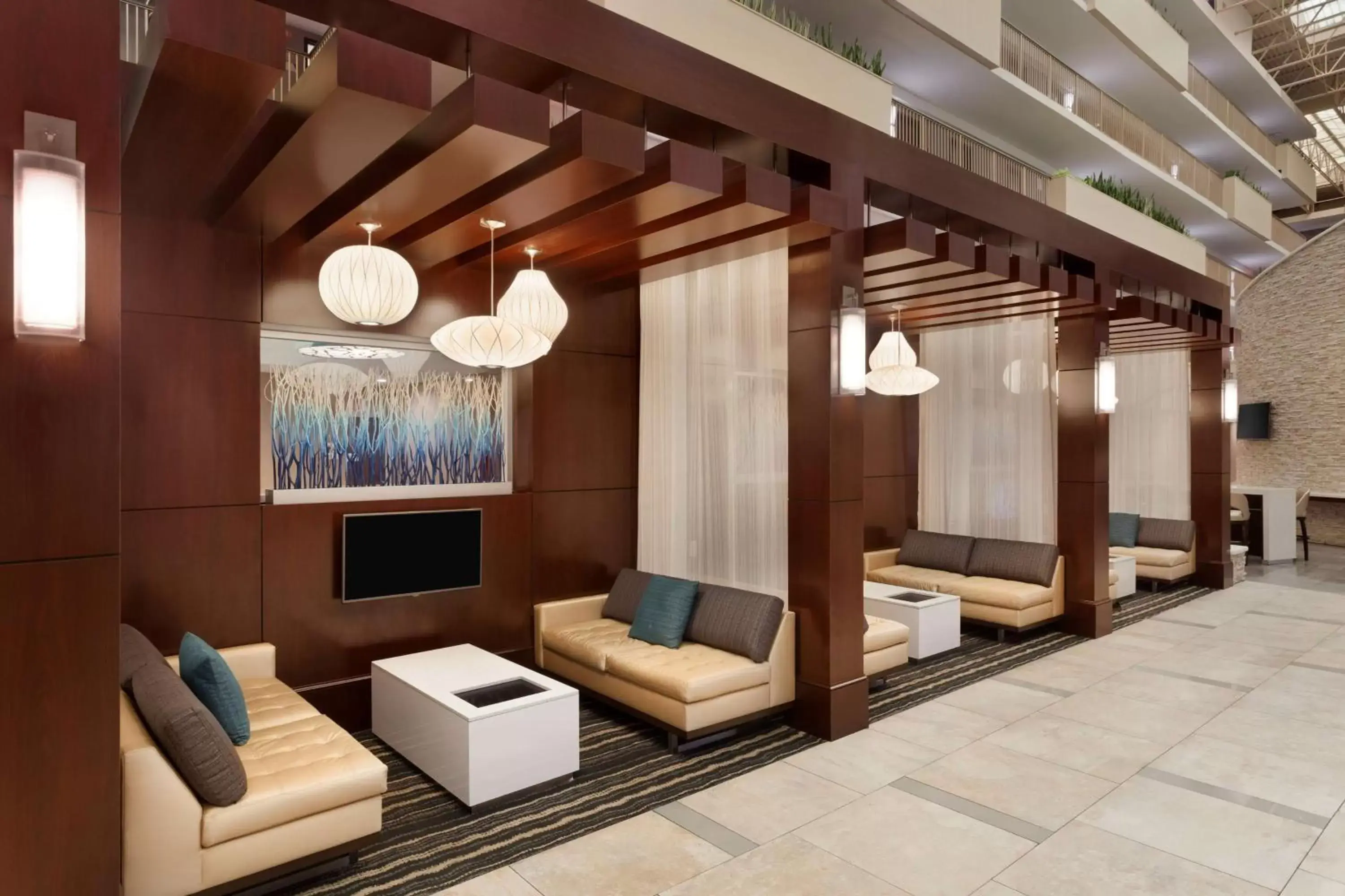 Lobby or reception, Seating Area in Embassy Suites by Hilton Atlanta Airport