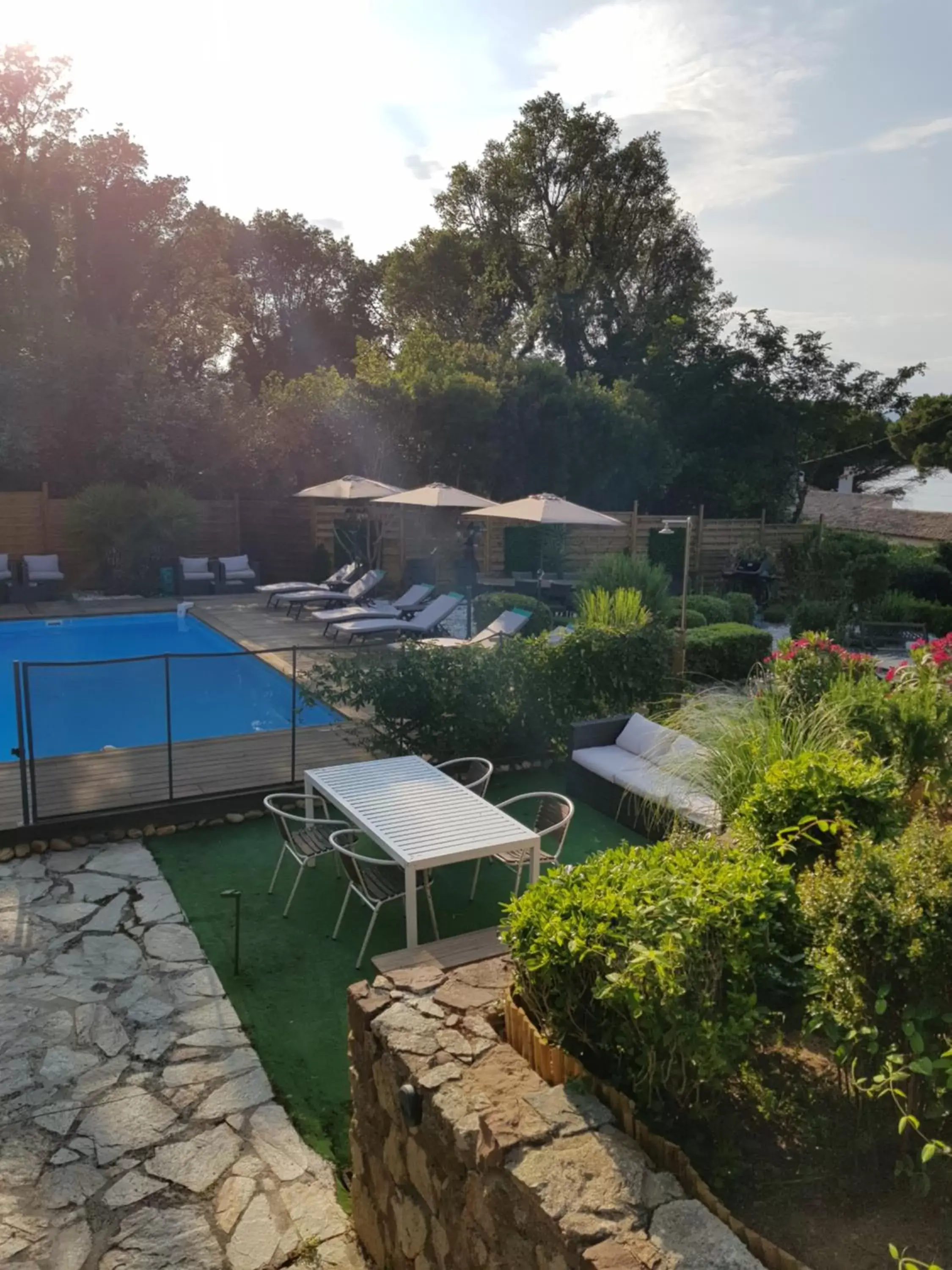 Garden view in Hotel Villa Maya