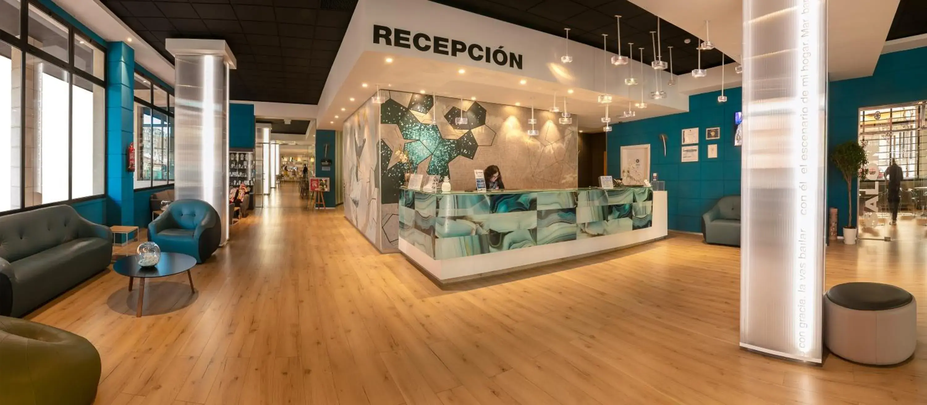 Lobby or reception in Hotel Olympus Lobby or reception in Hotel Olympus