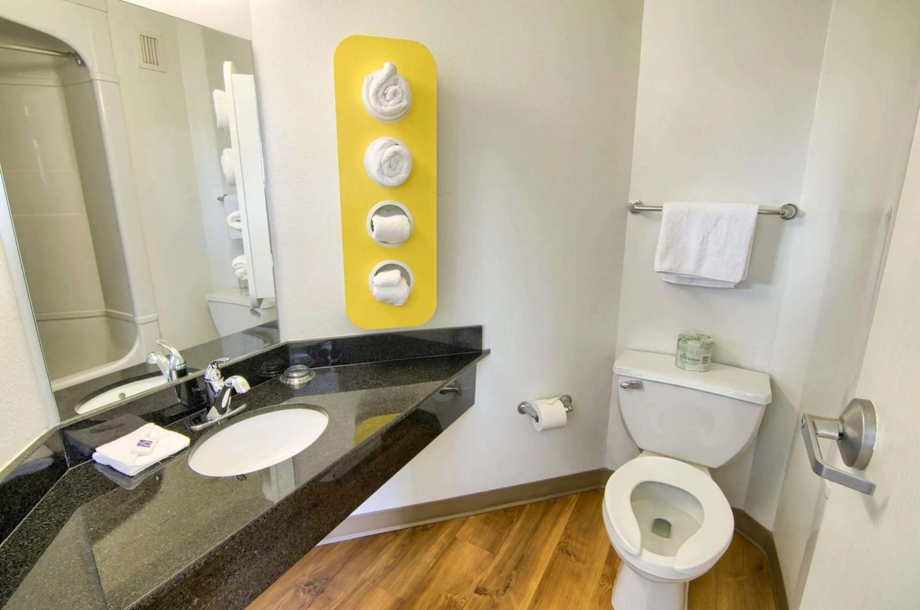 Toilet in Motel 6-Portsmouth, NH